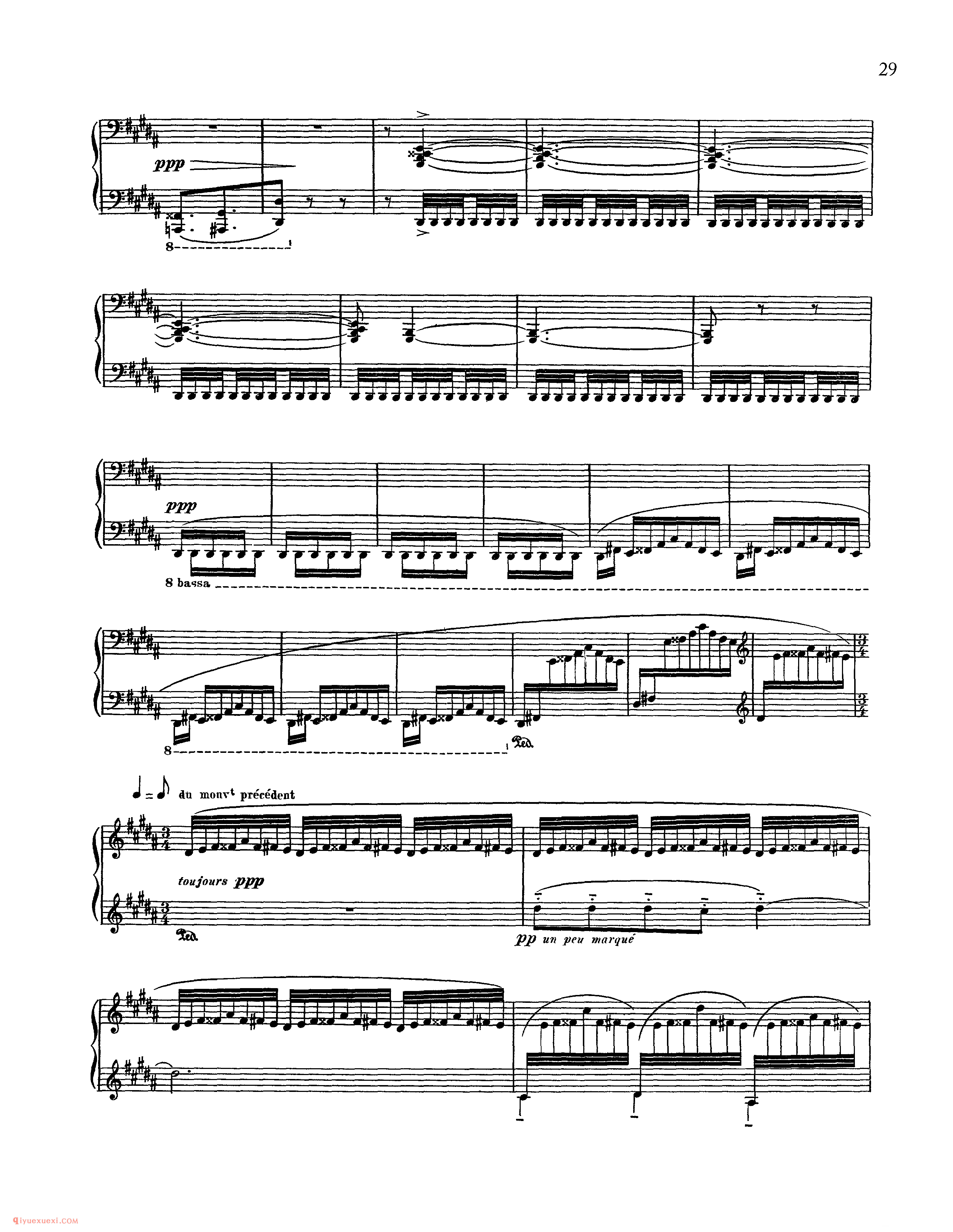 夜之幽灵_Ravel Gaspard de la nuit_超高难度钢琴谱