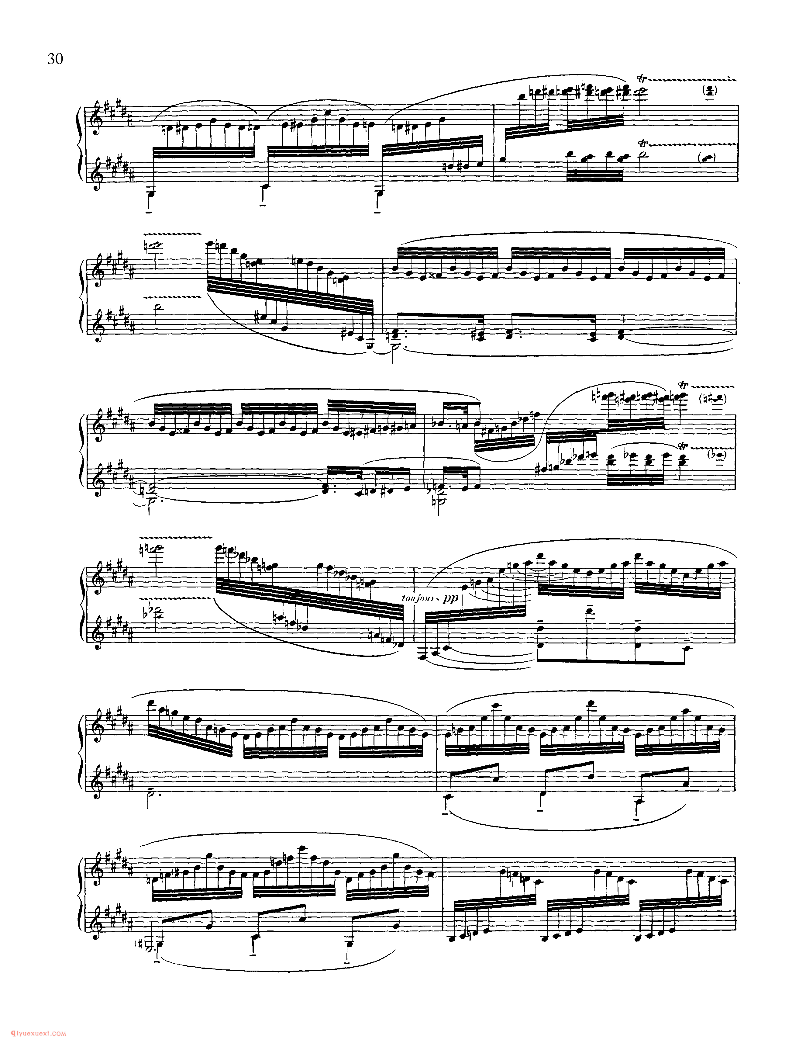 夜之幽灵_Ravel Gaspard de la nuit_超高难度钢琴谱