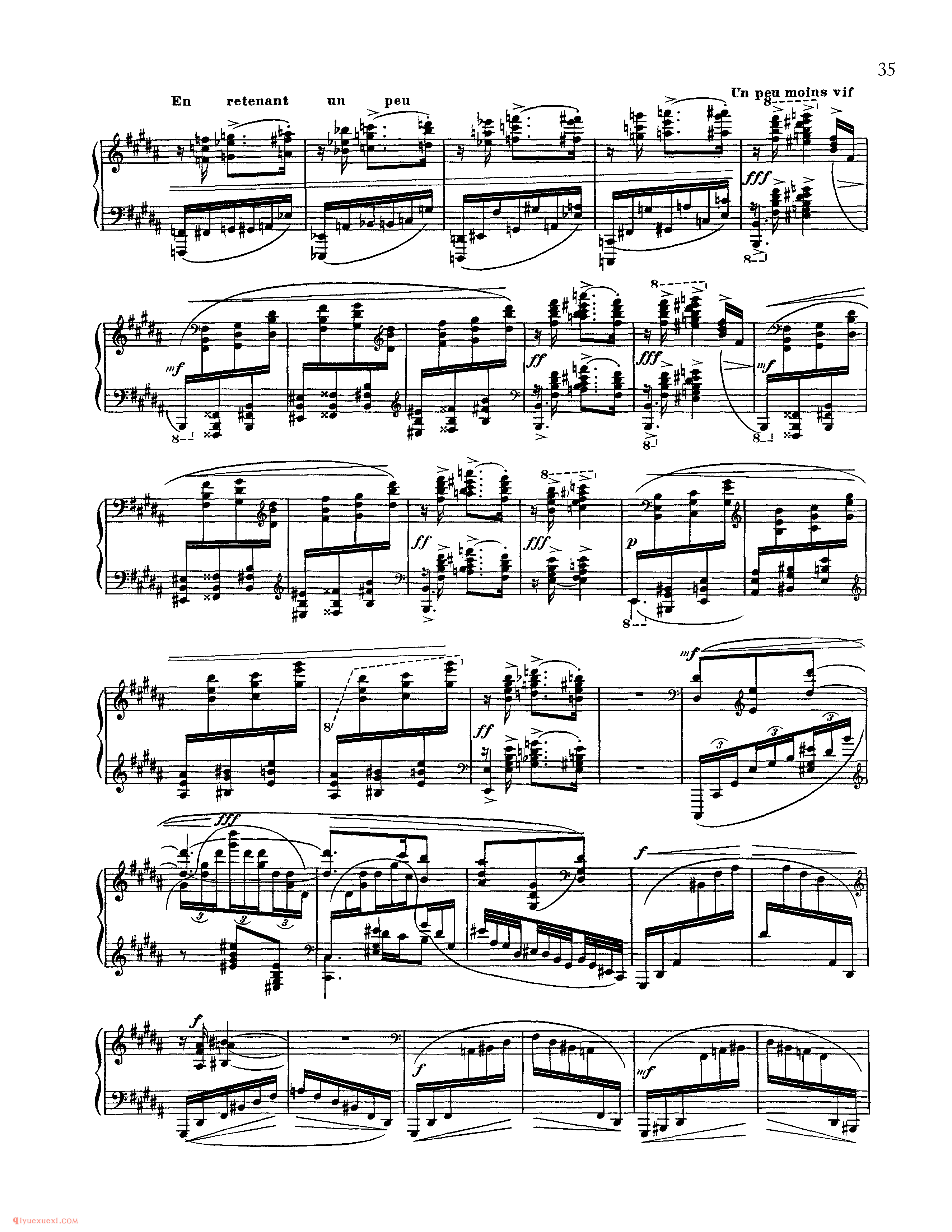 夜之幽灵_Ravel Gaspard de la nuit_超高难度钢琴谱