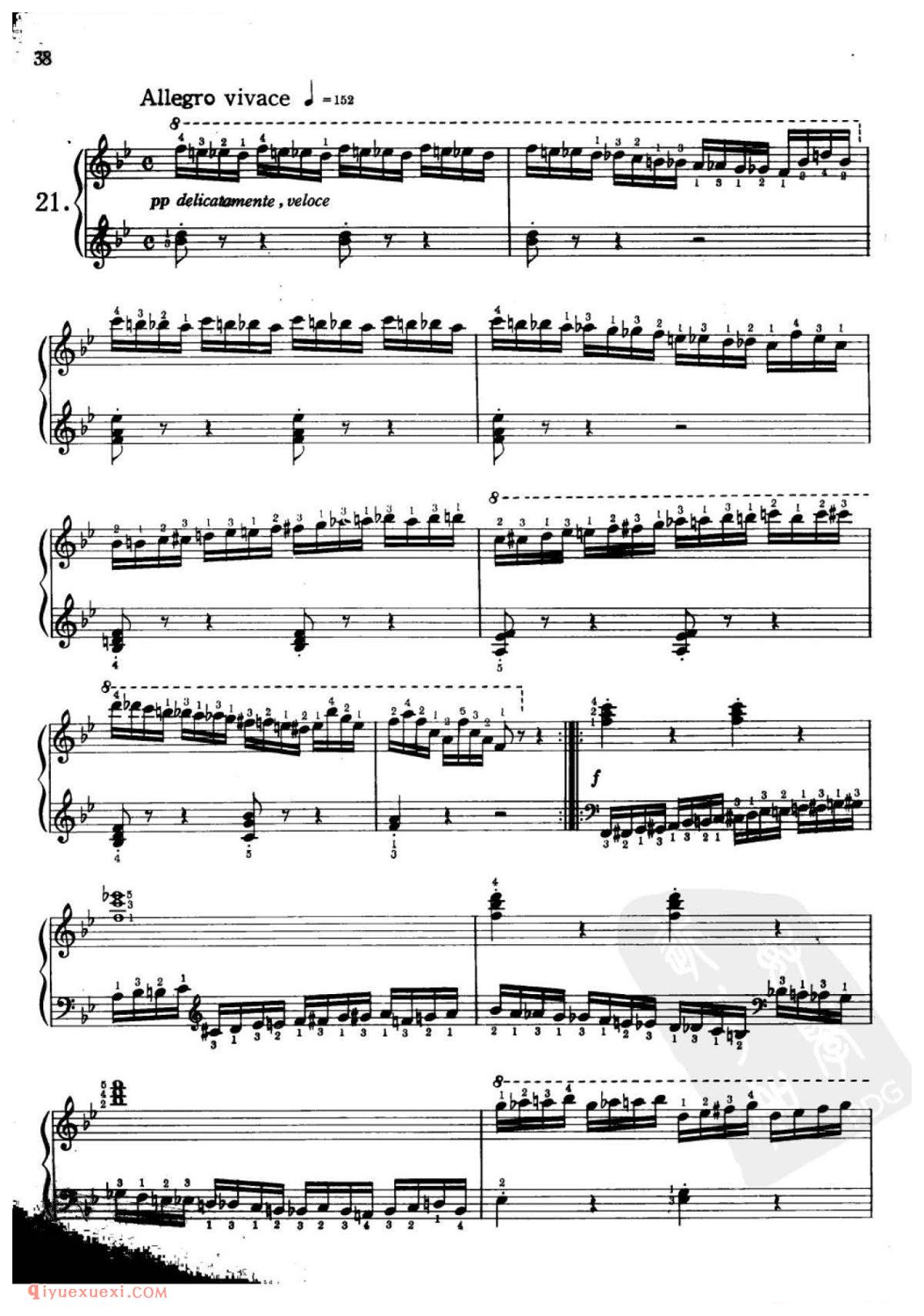 车尔尼钢琴流畅练习曲作品849(1-30首)方百里