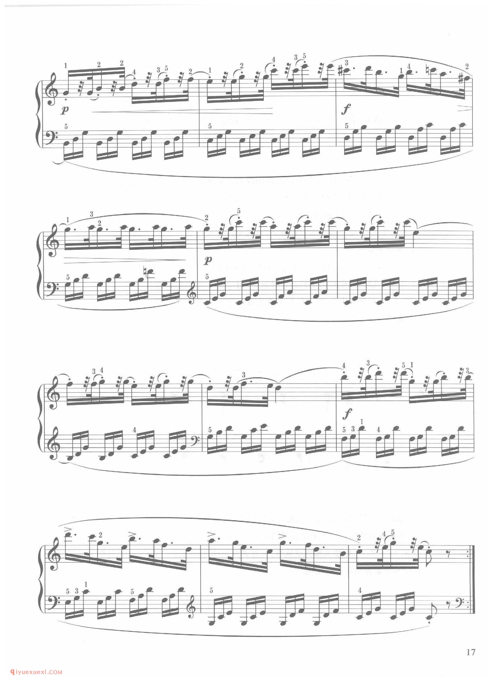 第5条C大调活泼快乐( Vivace giocoso)车尔尼钢琴作品849_常桦讲解 注释