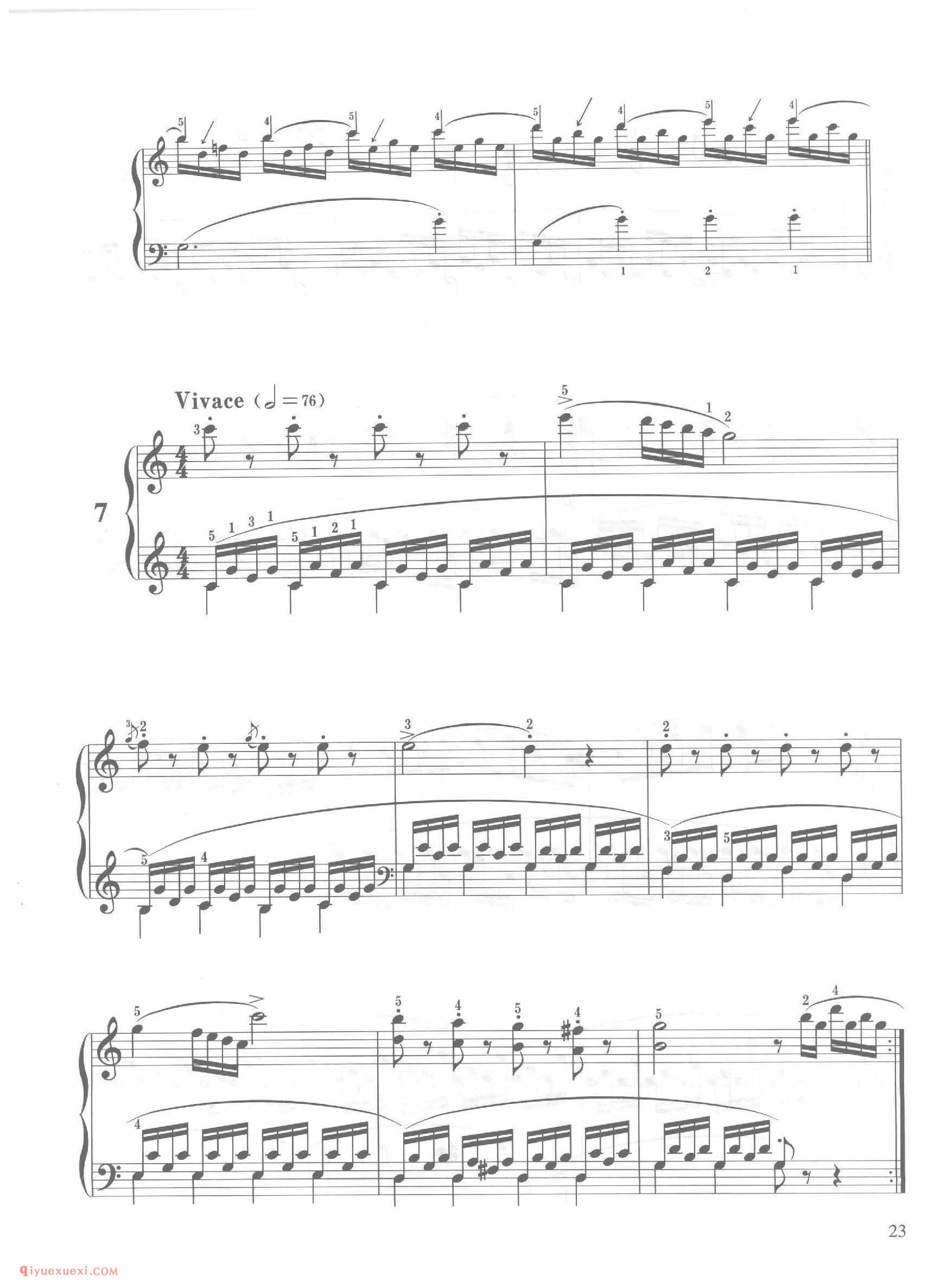 第7条C大调活跃地( Vivace)车尔尼钢琴作品849_常桦讲解 注释