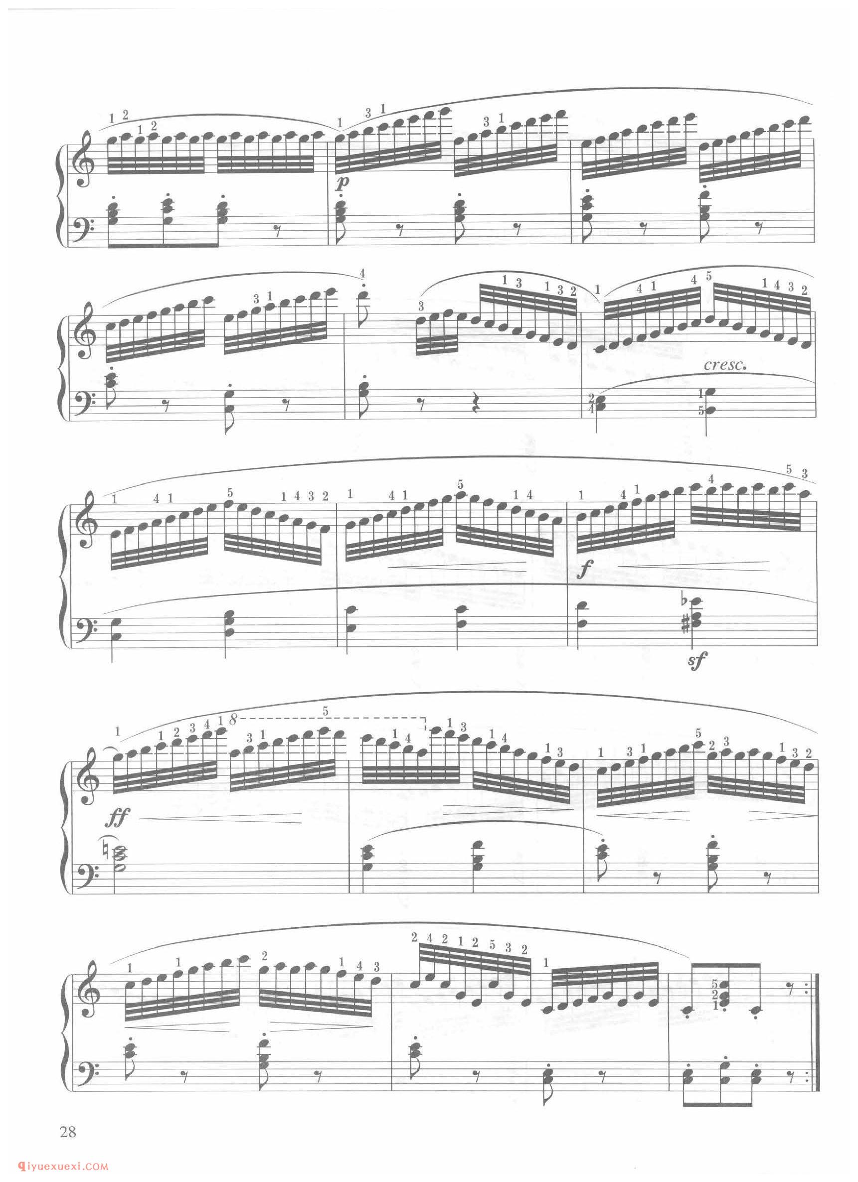 第8条C大调活跃地(Vivace)车尔尼钢琴作品849_常桦讲解 注释