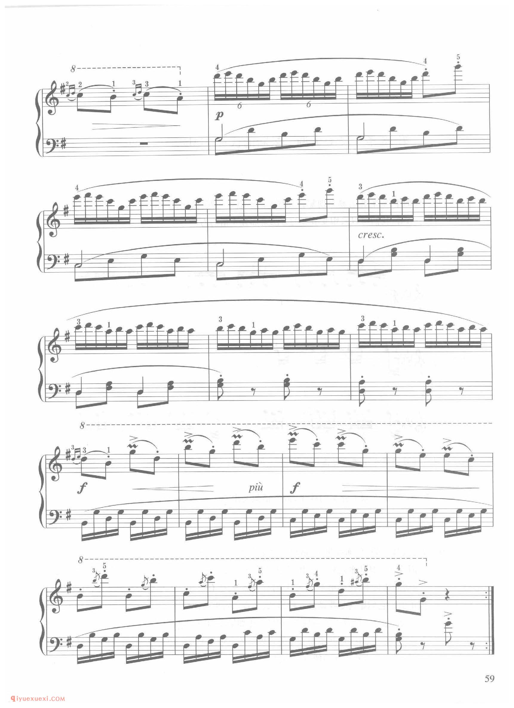 第17条G大调活跃而快乐地( Vivace giocoso)车尔尼钢琴作品849_常桦讲解 注释