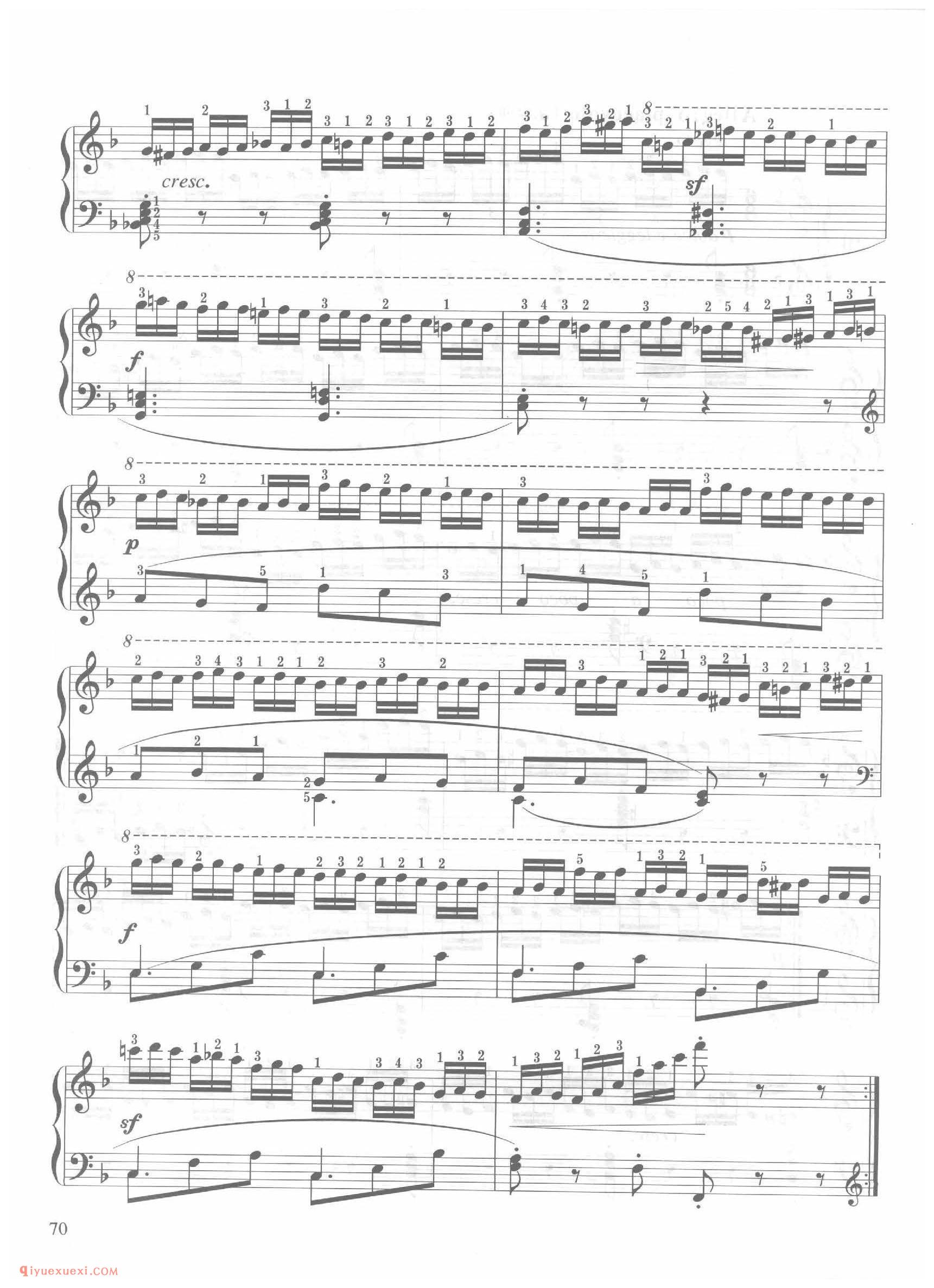 第20条F大调惬意的快板(Allegro piacevole)车尔尼钢琴作品849_常桦讲解 注释