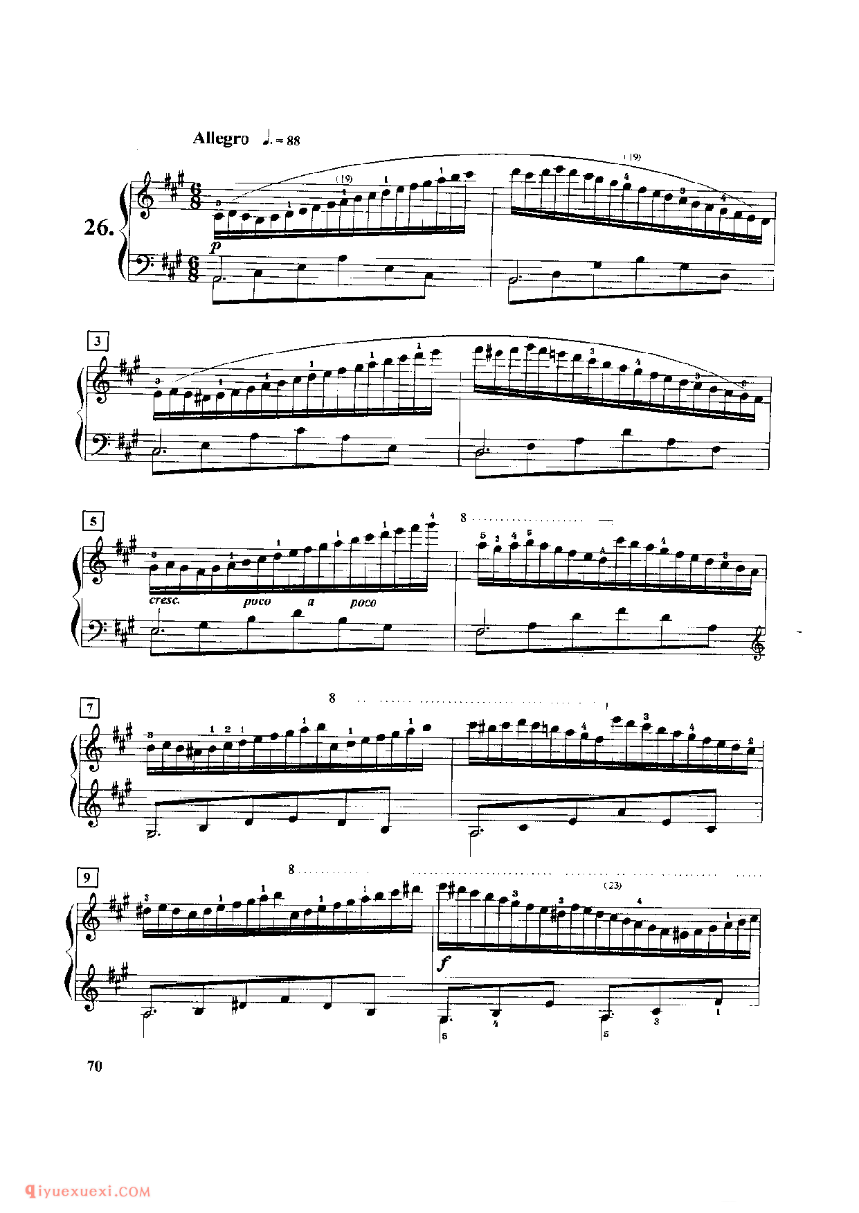 第二十六条_左右手的配合练习_车尔尼299_黄伊娜