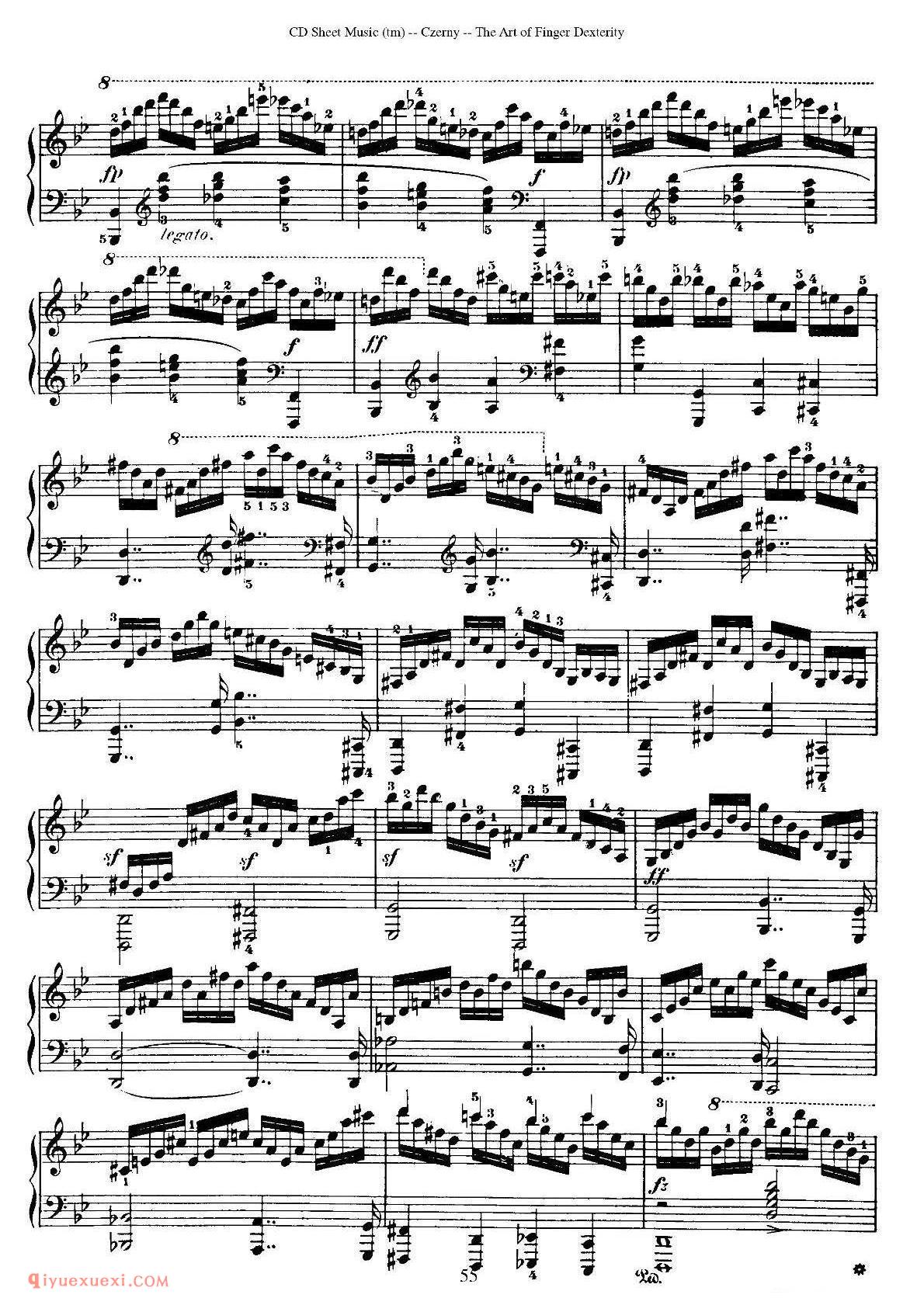 车尔尼740第五十条_车尔尼740第50条钢琴谱