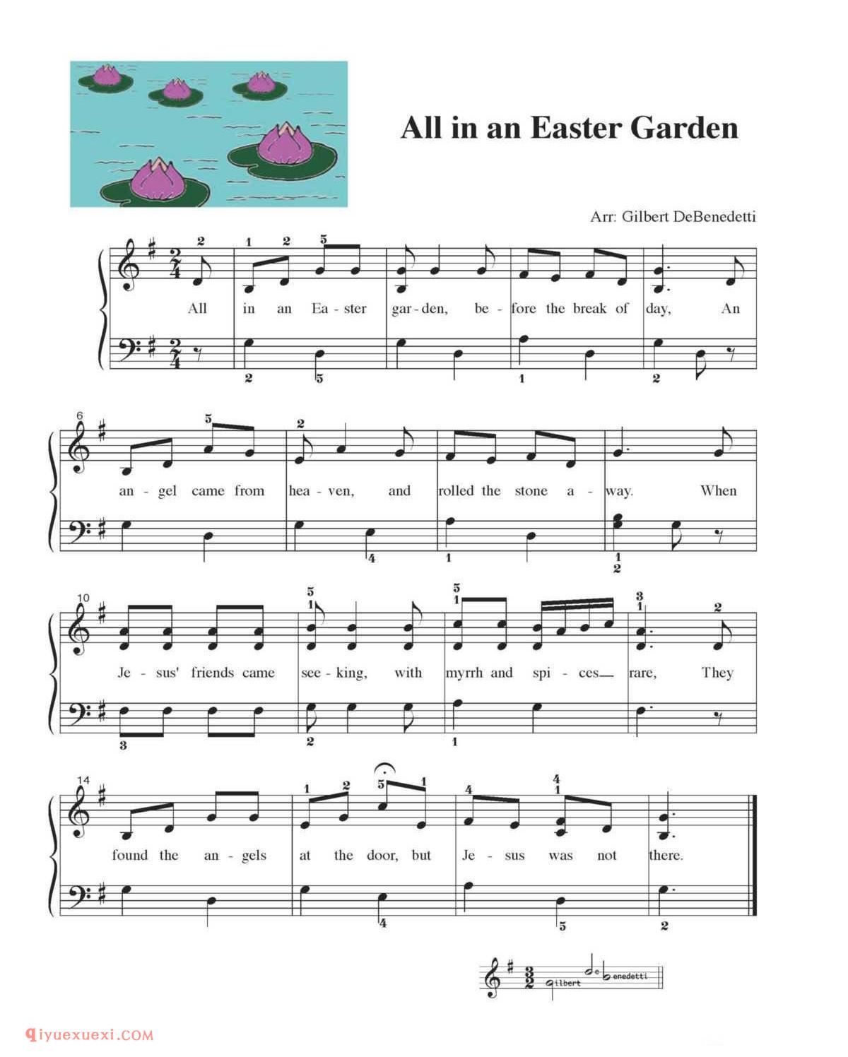 All in an Easter Garden_钢琴三级练习曲
