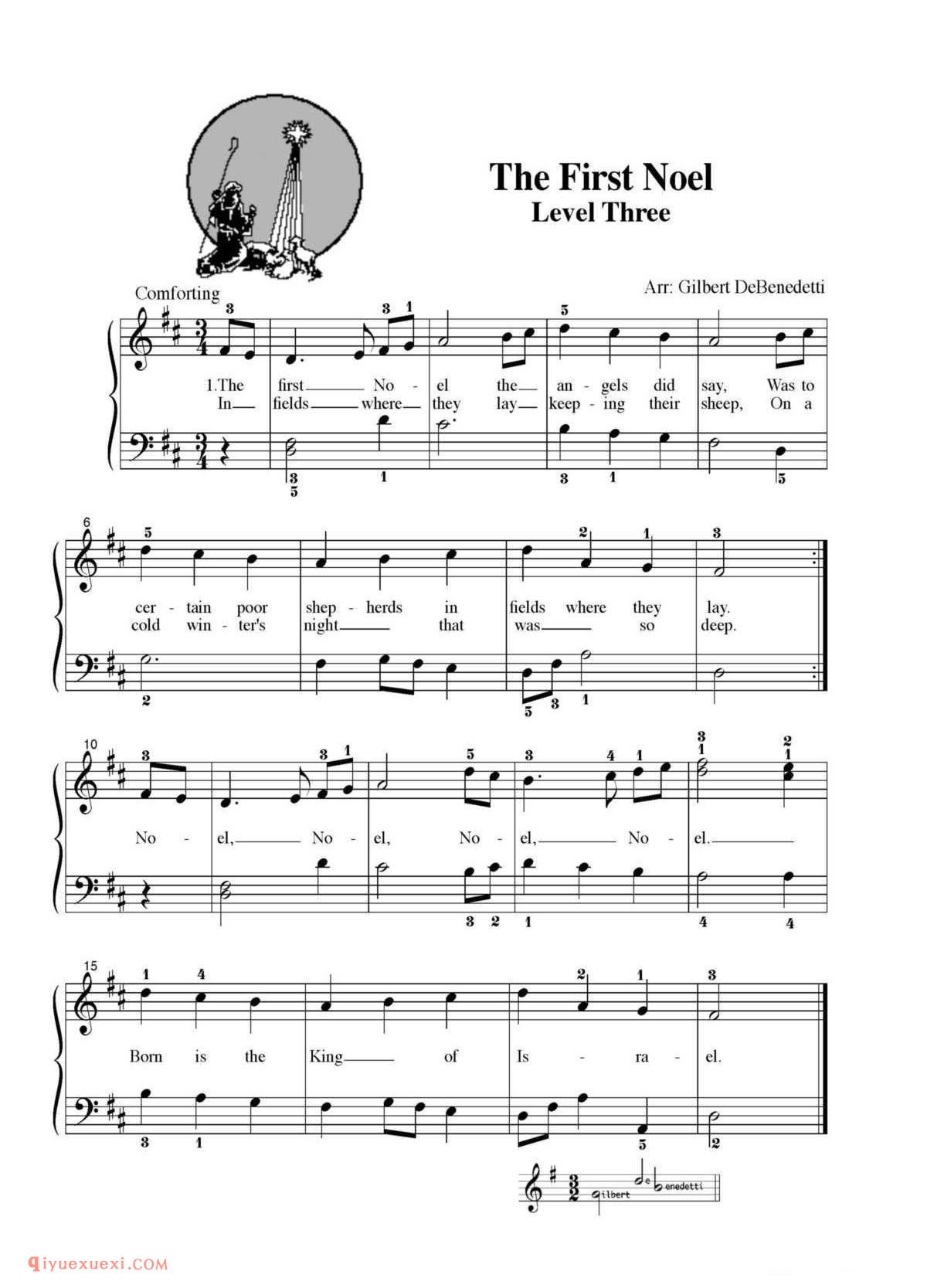 The First Noel_钢琴三级练习曲