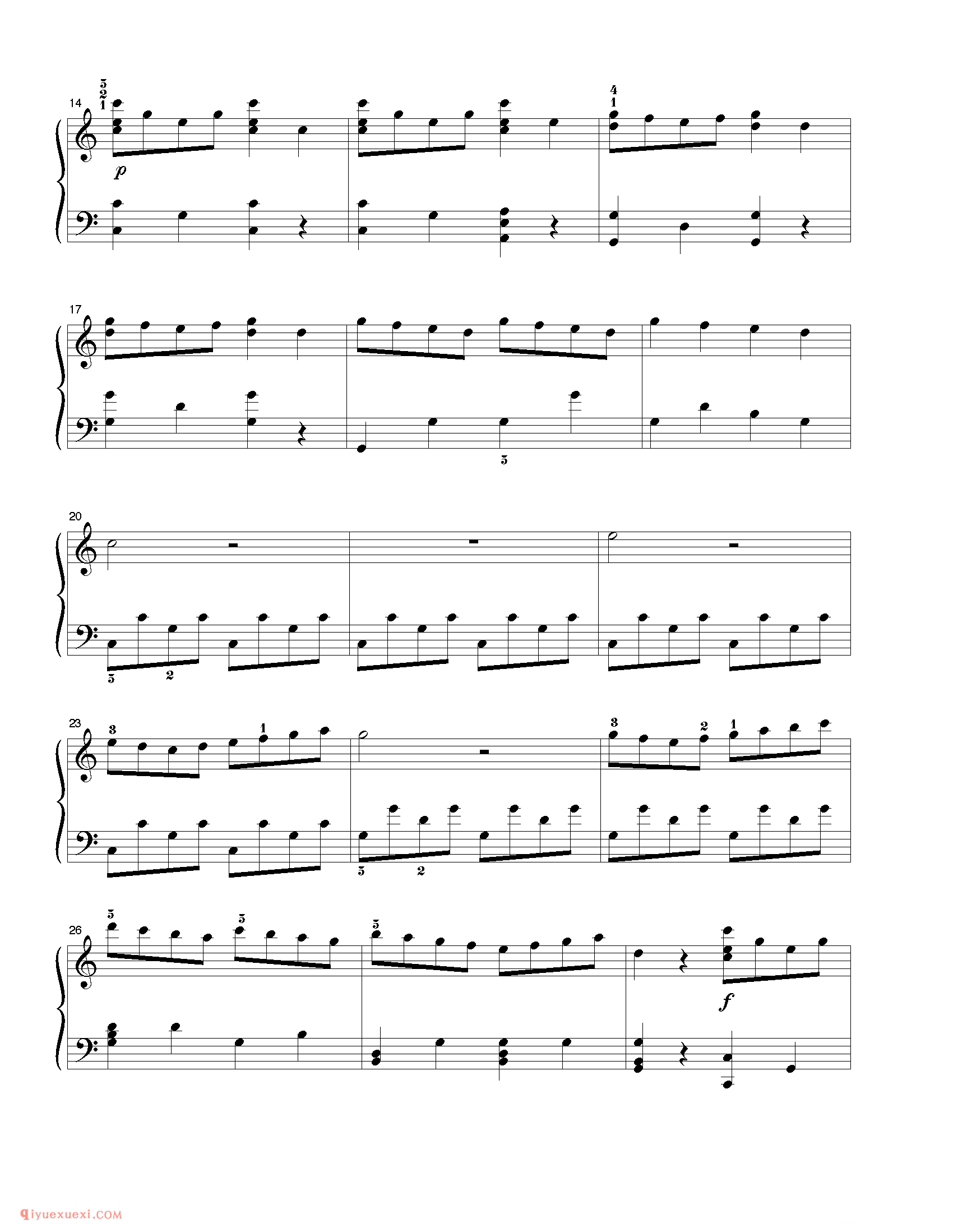 For Michelle_钢琴中级练习曲