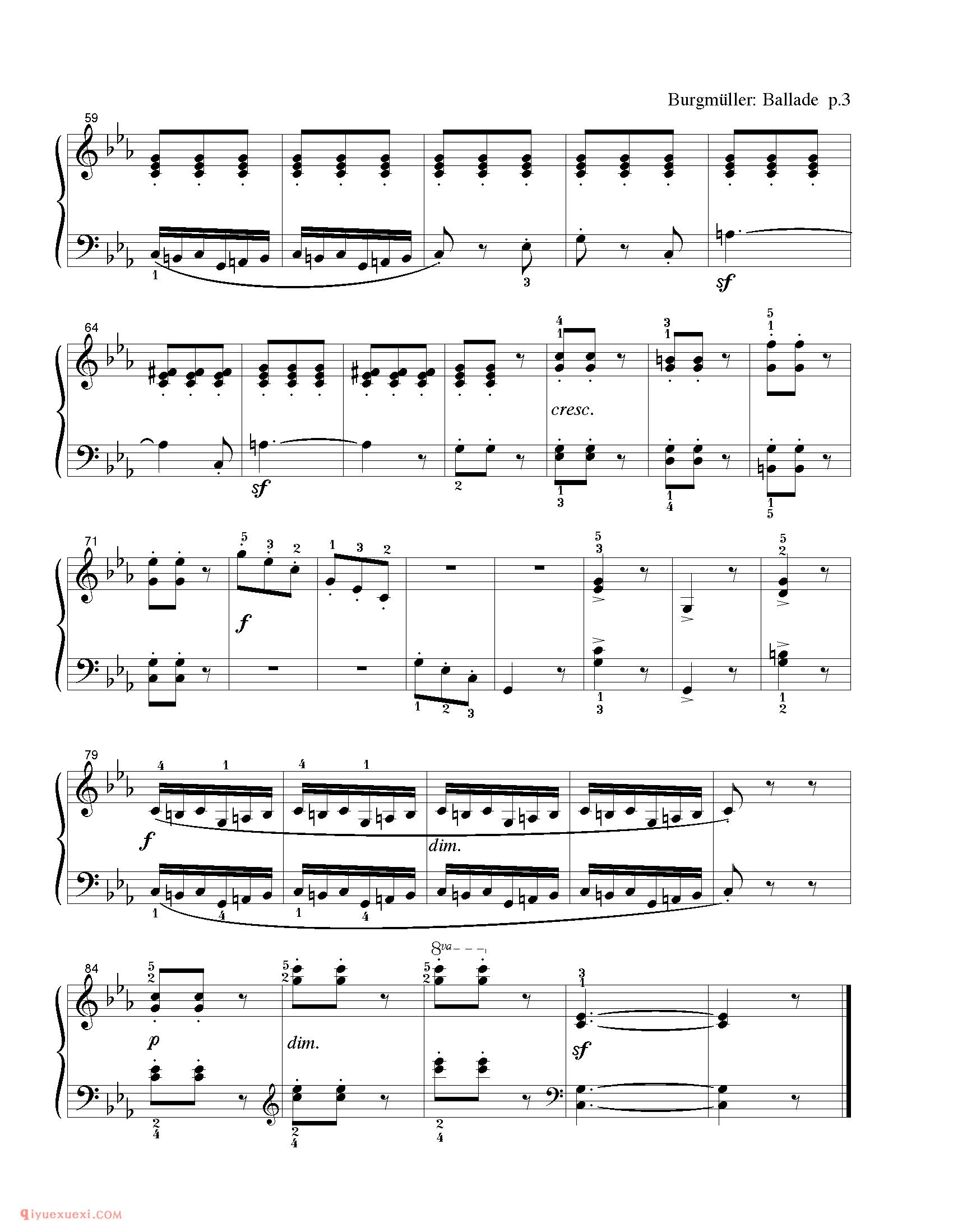 Ballade_钢琴中级练习曲