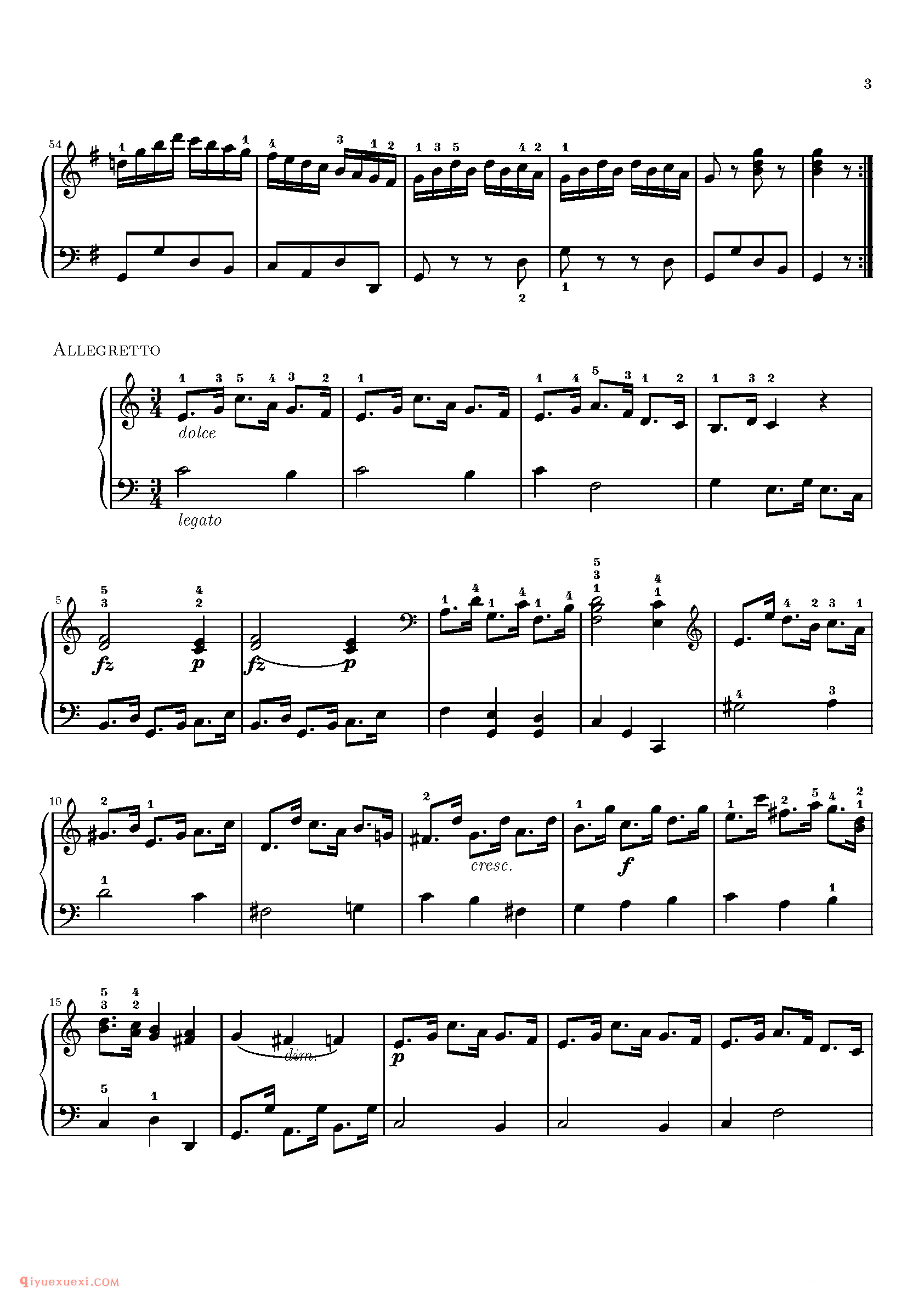 Sonatina 2_钢琴中级练习曲