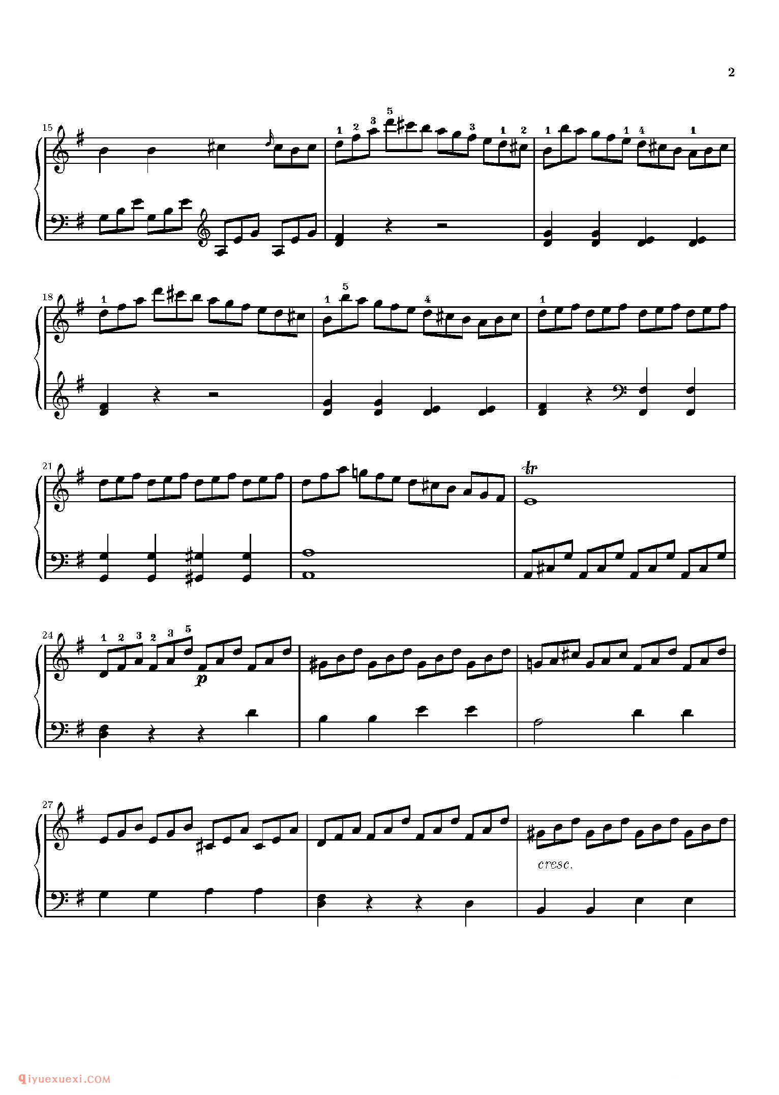 Sonatina 5_钢琴中级练习曲