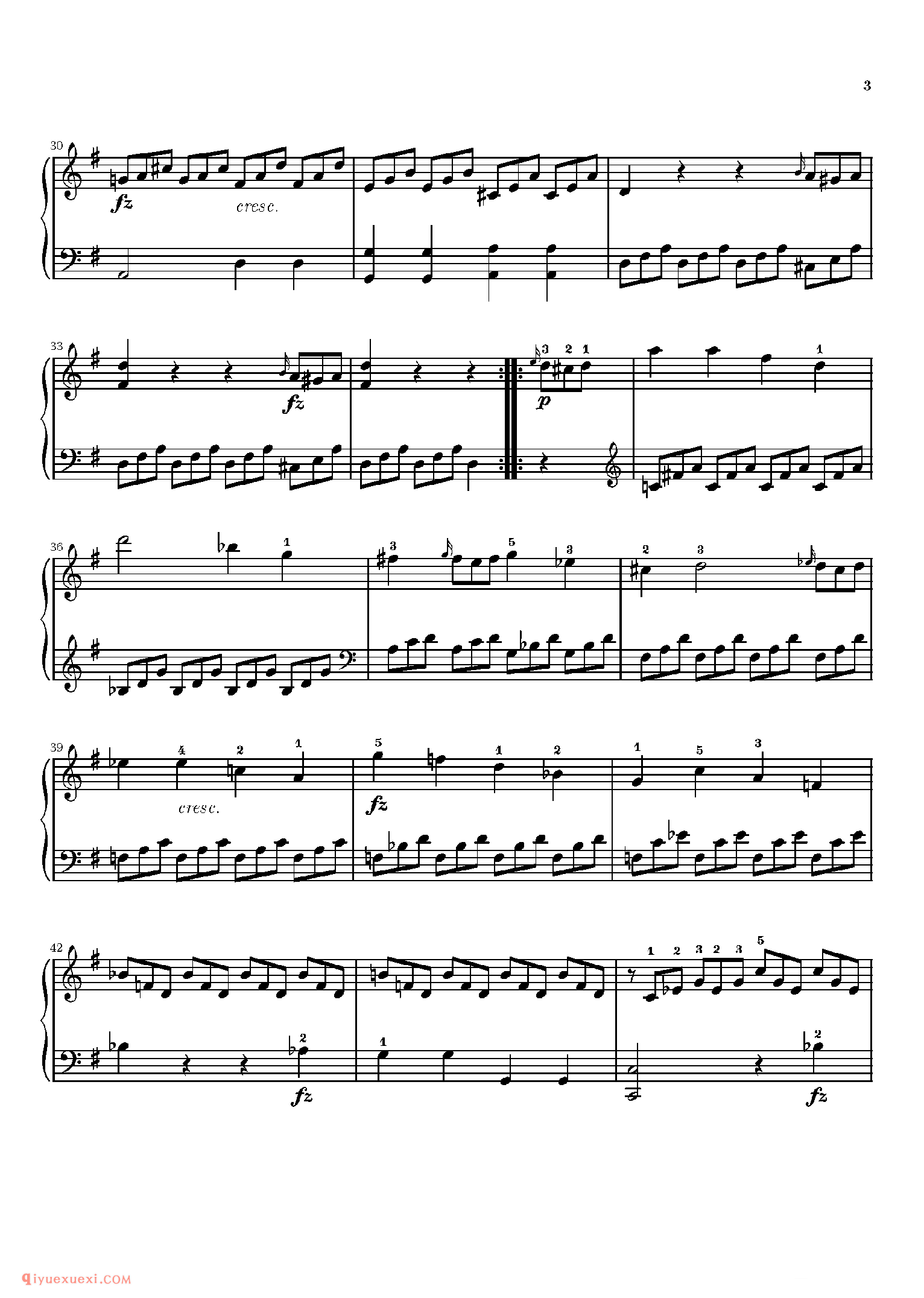 Sonatina 5_钢琴中级练习曲