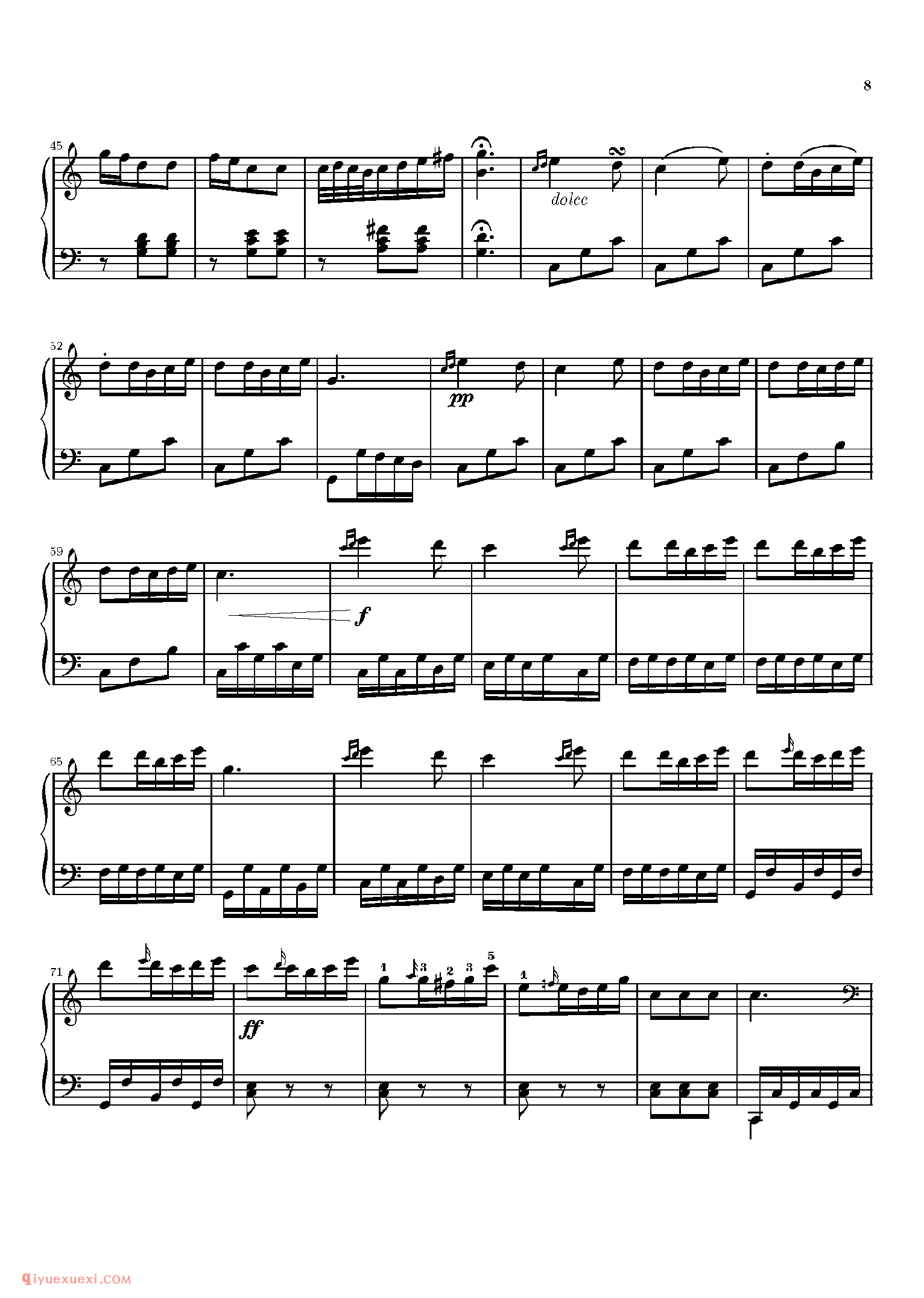 Sonatina 5_钢琴中级练习曲