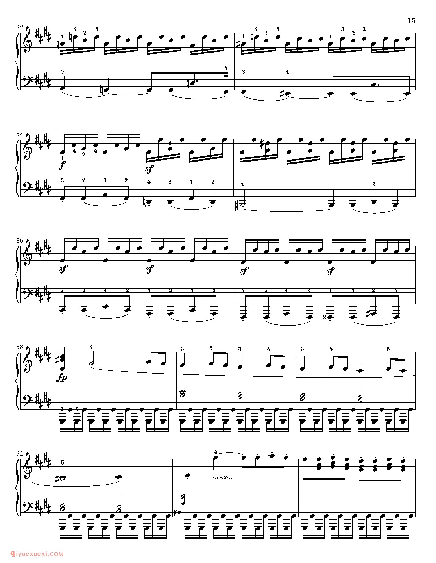 Sonata No.14, 'Moonlight'_钢琴中级练习曲