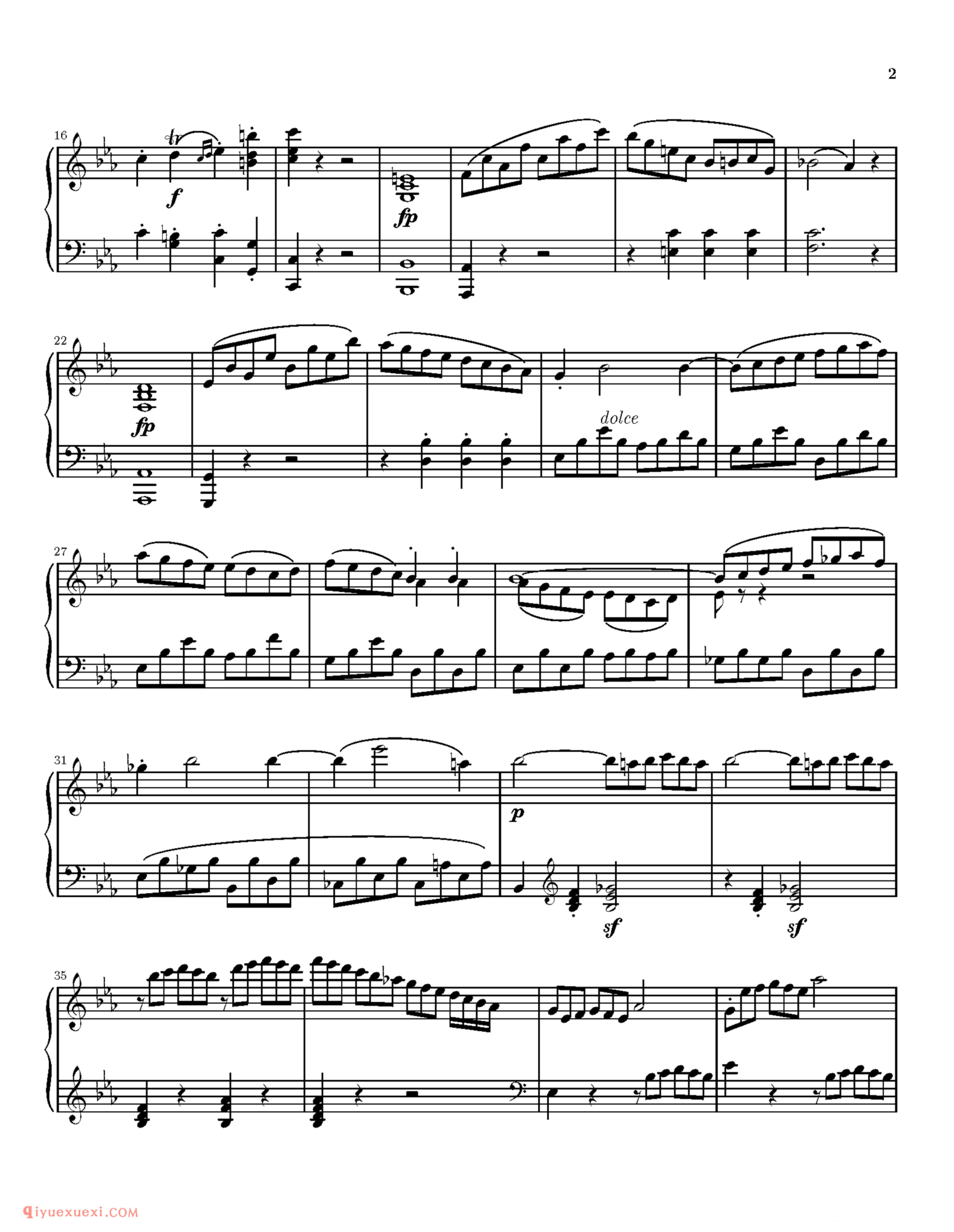Sonata No.8“Pathetique”_钢琴中级练习曲