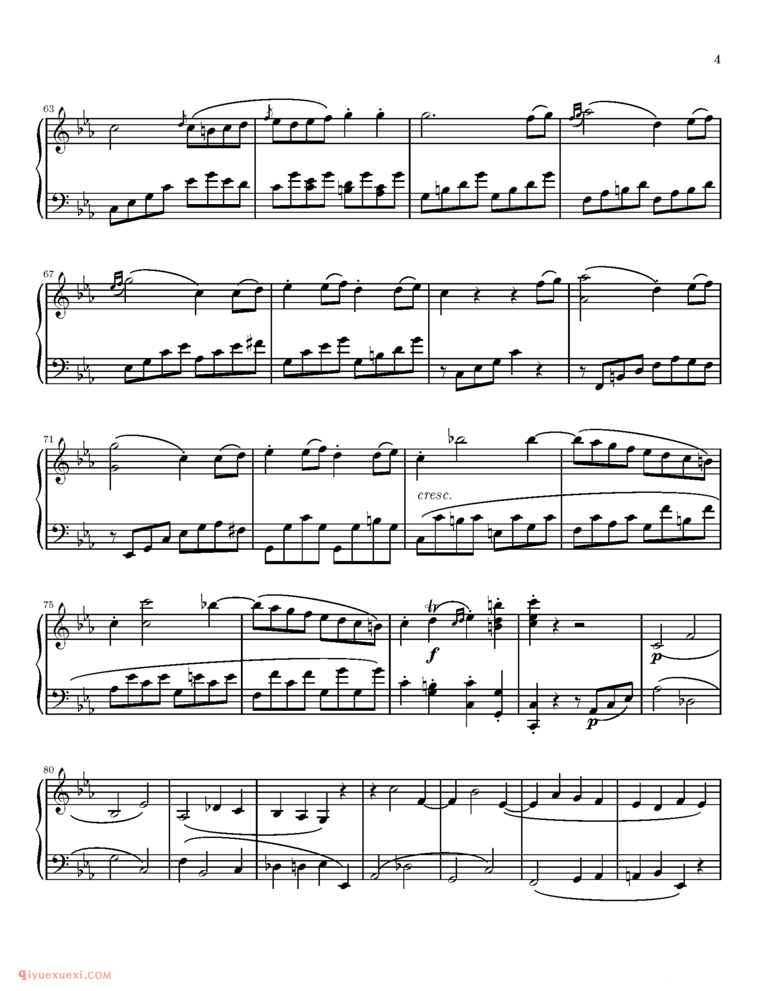Sonata No.8“Pathetique”_钢琴中级练习曲