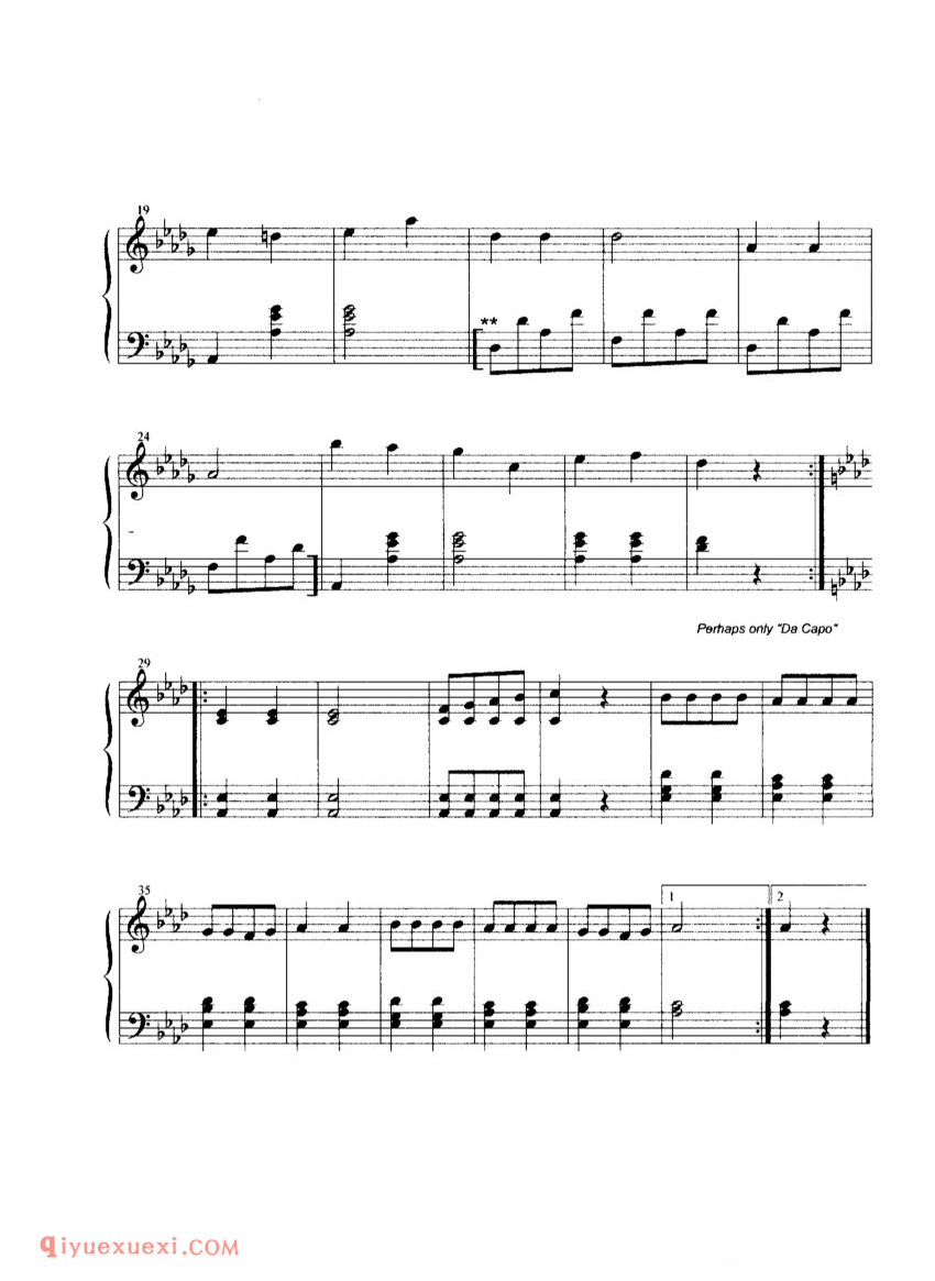 马基加洛普舞曲(遗作)Op.posth_肖邦钢琴谱