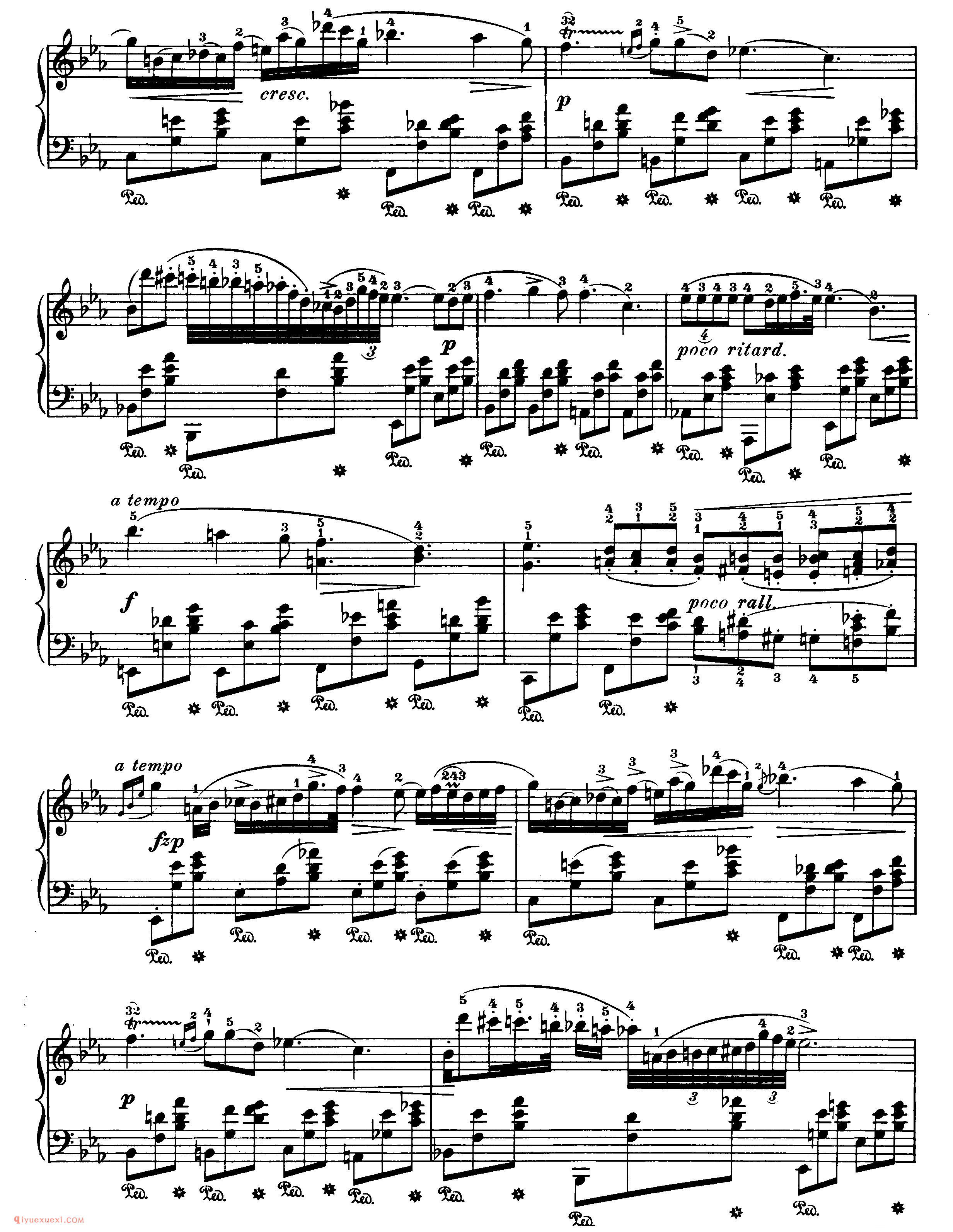 nocturne op.9,no.2_降E大调_夜曲_肖邦钢琴谱