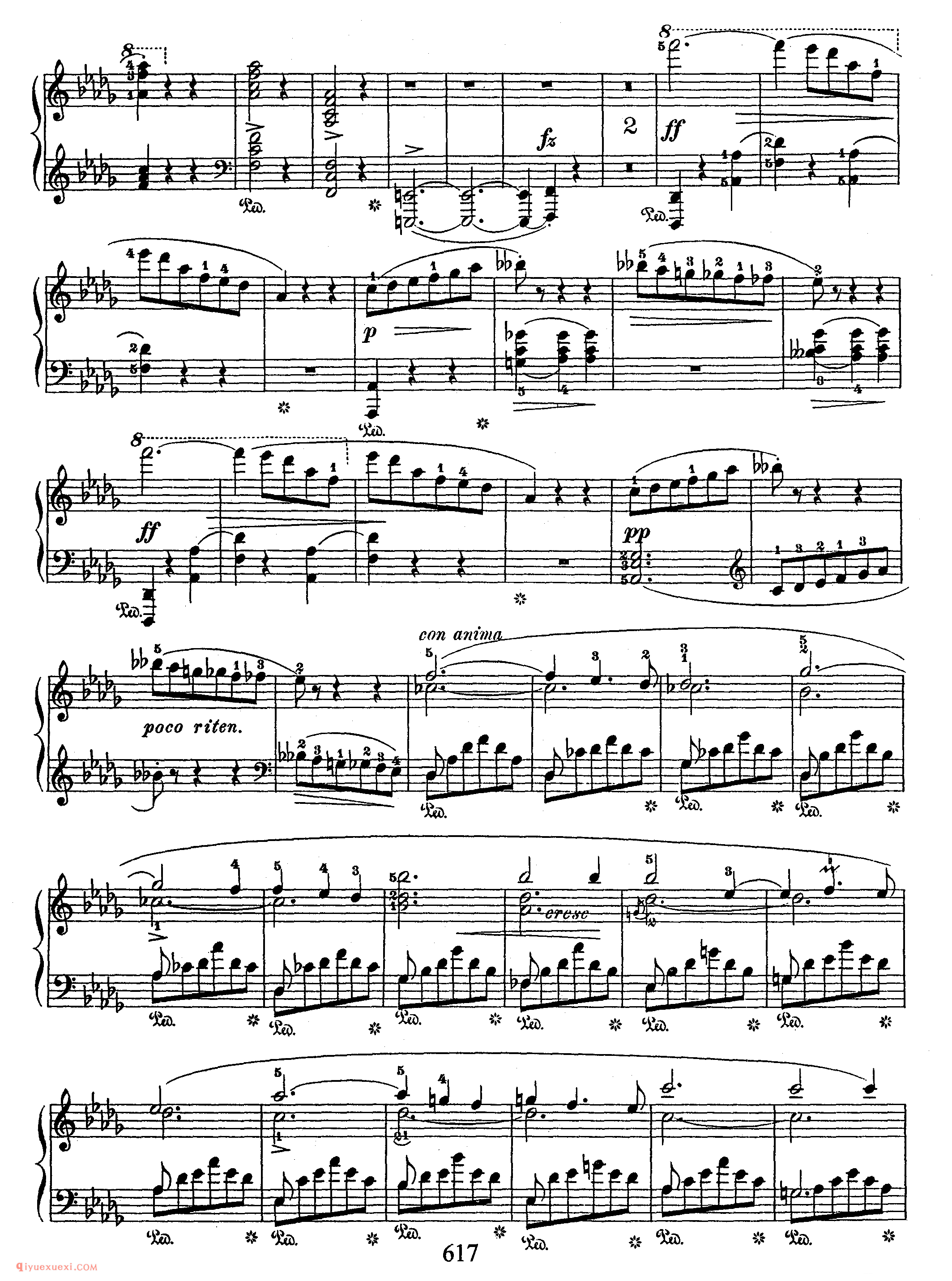 Scherzo No 2 in bb, Op 31_ 第二首降b小调作品31_谐谑曲_肖邦钢琴谱