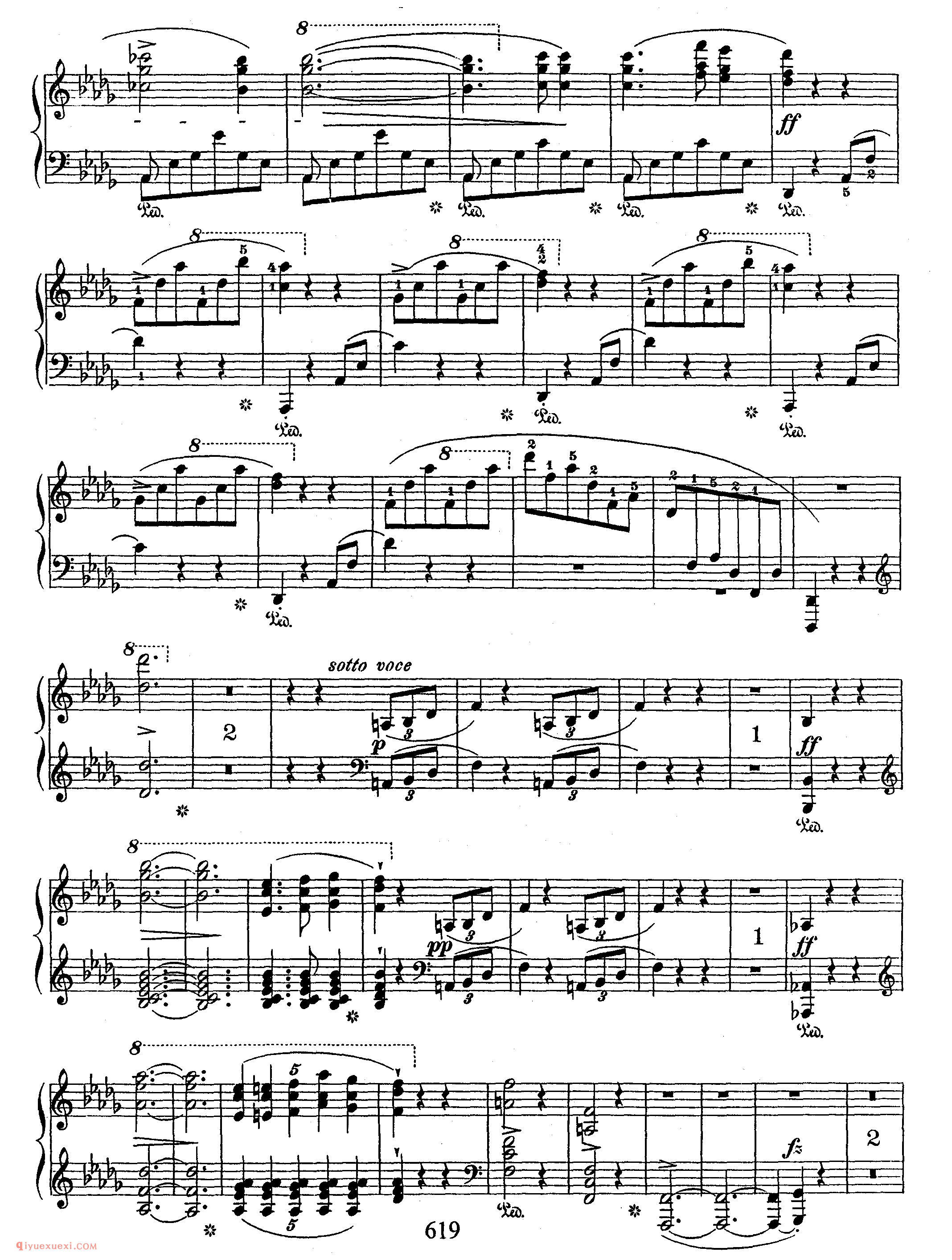 Scherzo No 2 in bb, Op 31_ 第二首降b小调作品31_谐谑曲_肖邦钢琴谱