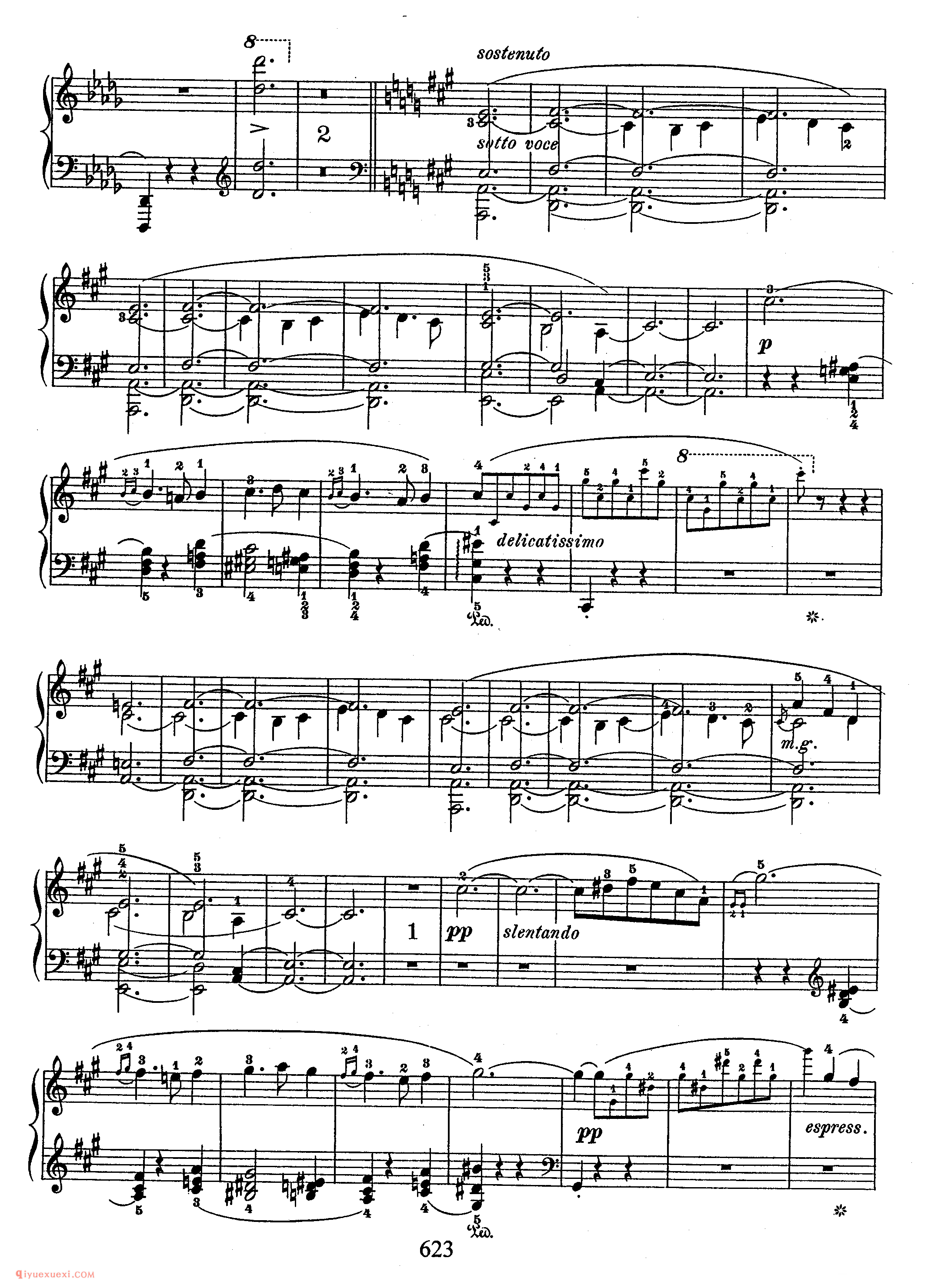 Scherzo No 2 in bb, Op 31_ 第二首降b小调作品31_谐谑曲_肖邦钢琴谱
