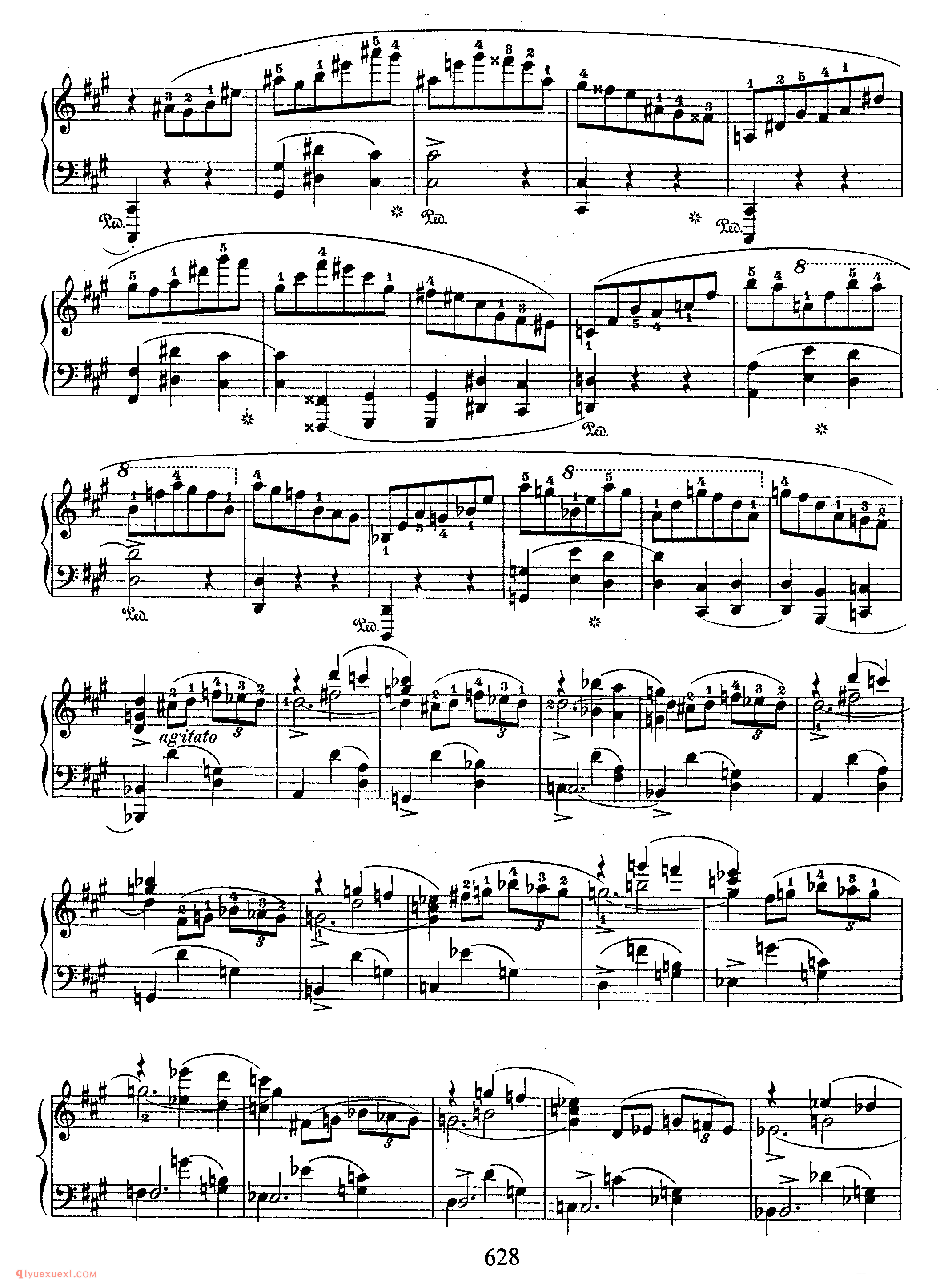 Scherzo No 2 in bb, Op 31_ 第二首降b小调作品31_谐谑曲_肖邦钢琴谱
