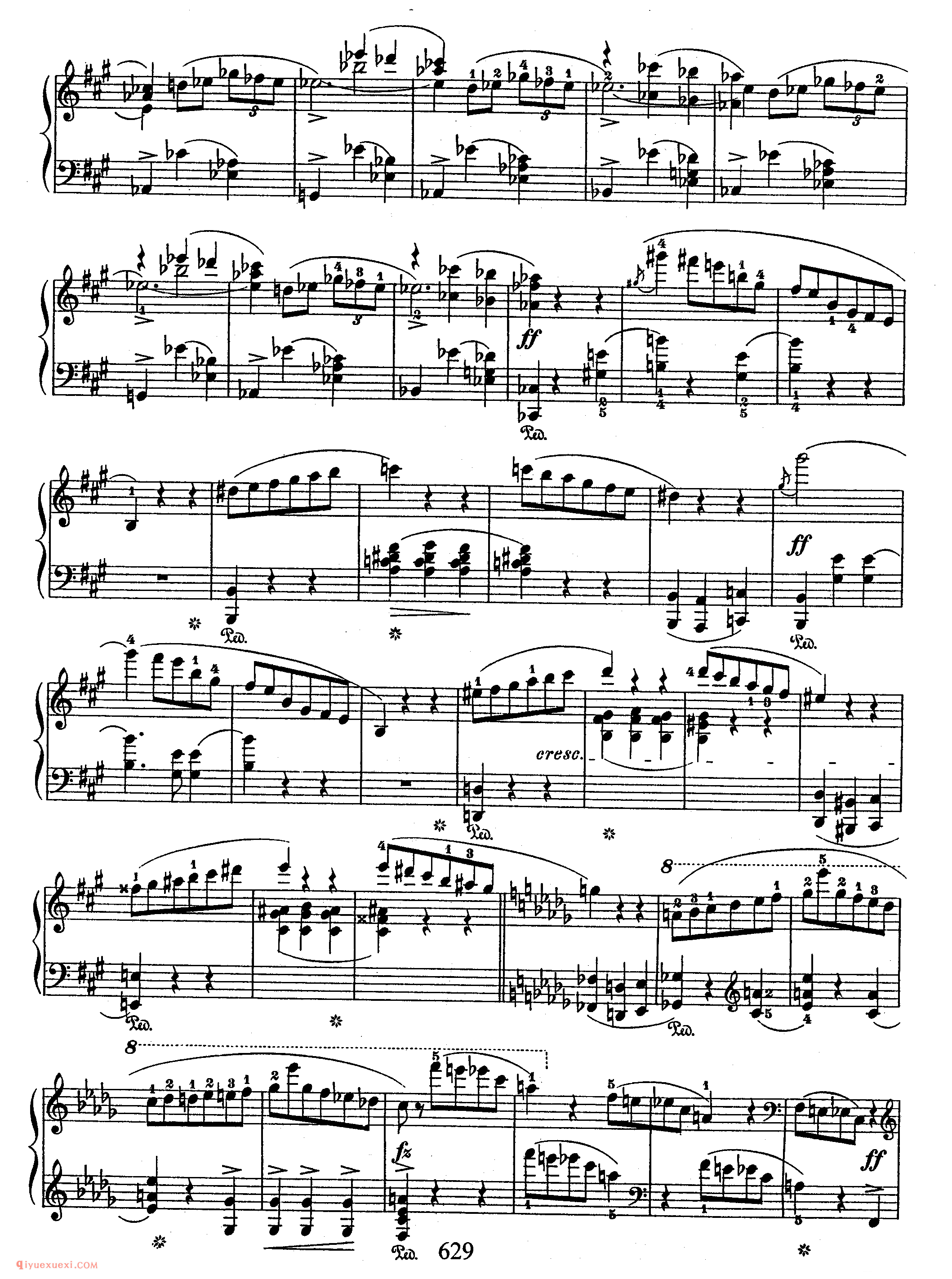 Scherzo No 2 in bb, Op 31_ 第二首降b小调作品31_谐谑曲_肖邦钢琴谱