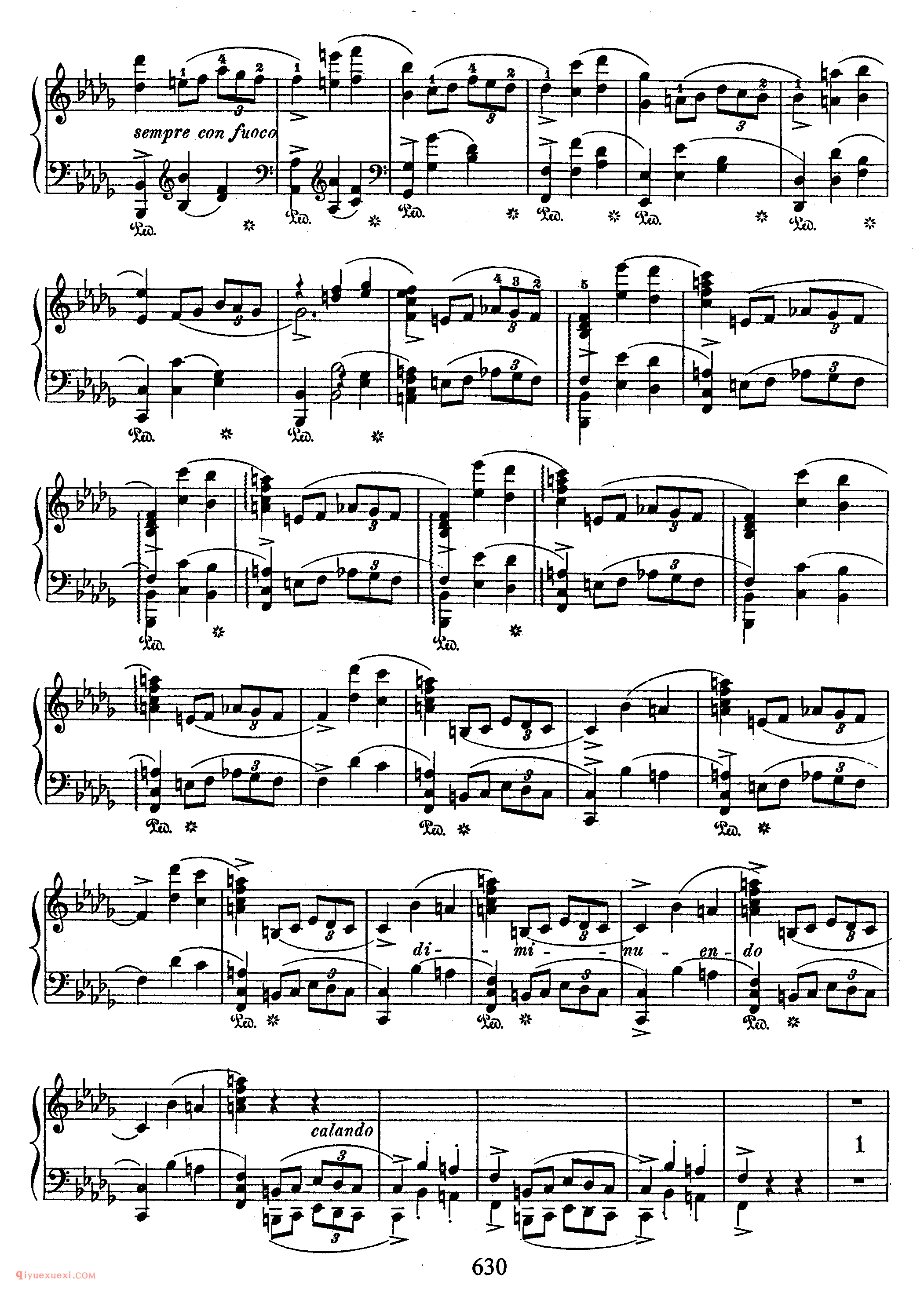 Scherzo No 2 in bb, Op 31_ 第二首降b小调作品31_谐谑曲_肖邦钢琴谱