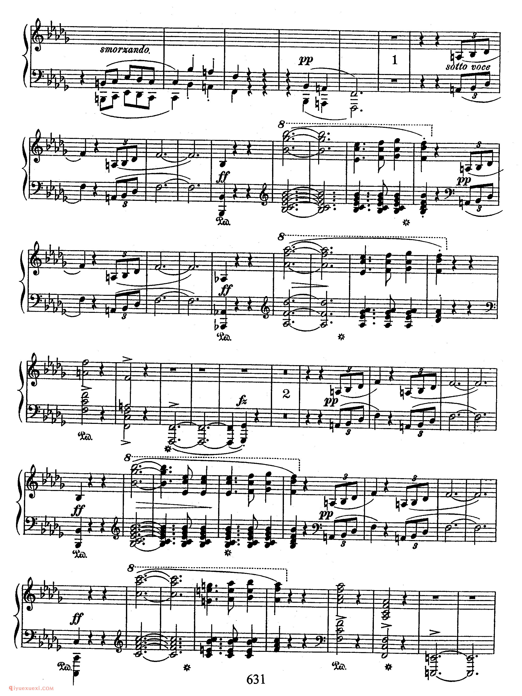 Scherzo No 2 in bb, Op 31_ 第二首降b小调作品31_谐谑曲_肖邦钢琴谱