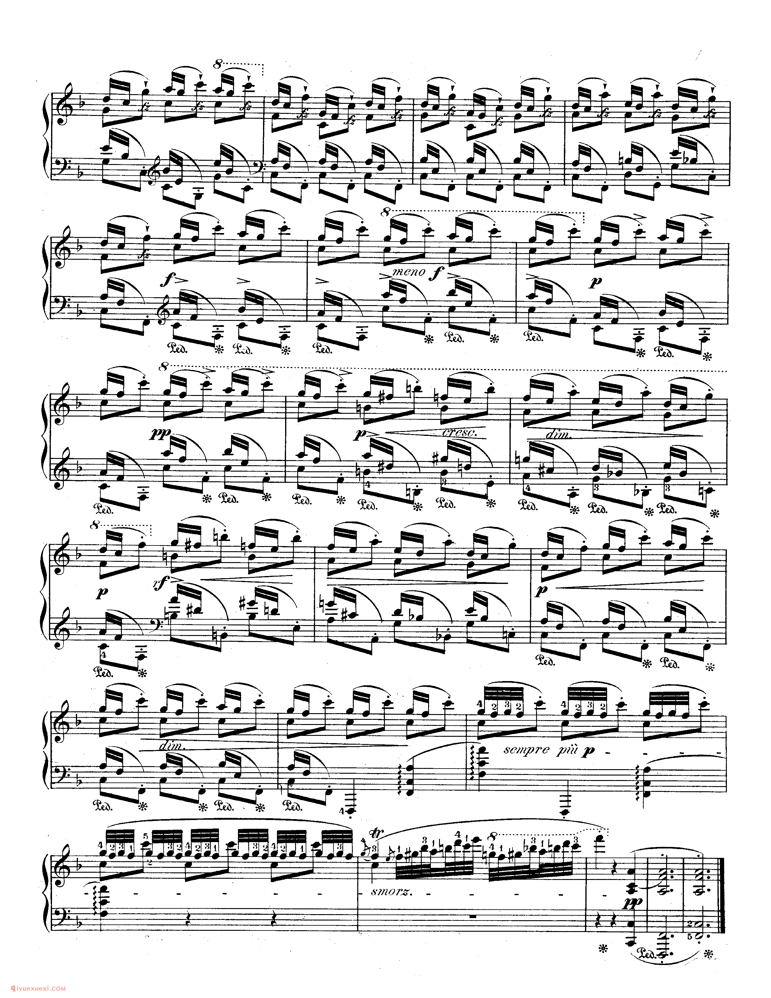 肖邦《练习曲》作品25 Chopin Etudes Op.25_练习曲_肖邦钢琴谱