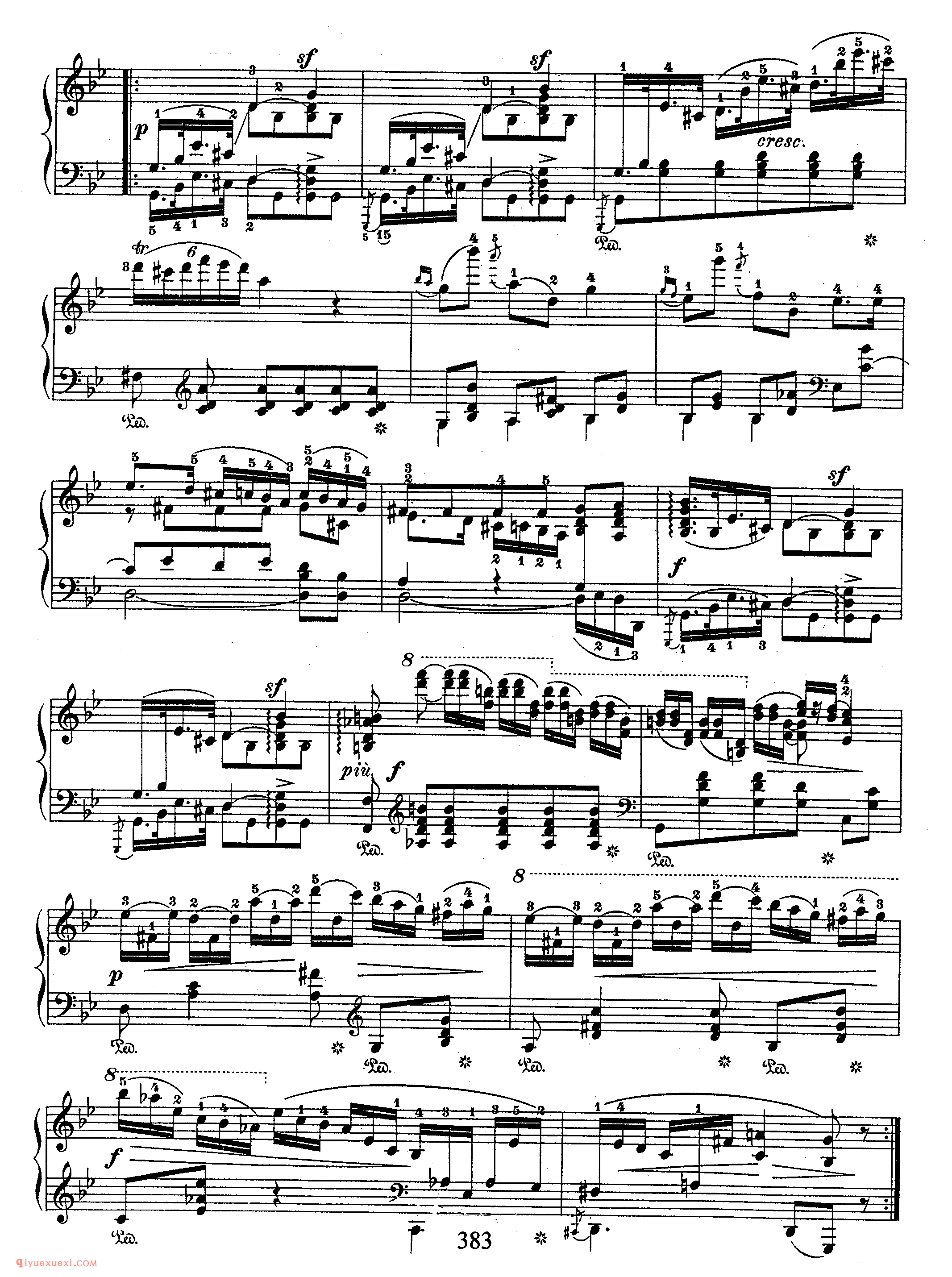 Polonaises, Op 71-2_降B大调作品71-2_波兰舞曲_肖邦钢琴谱