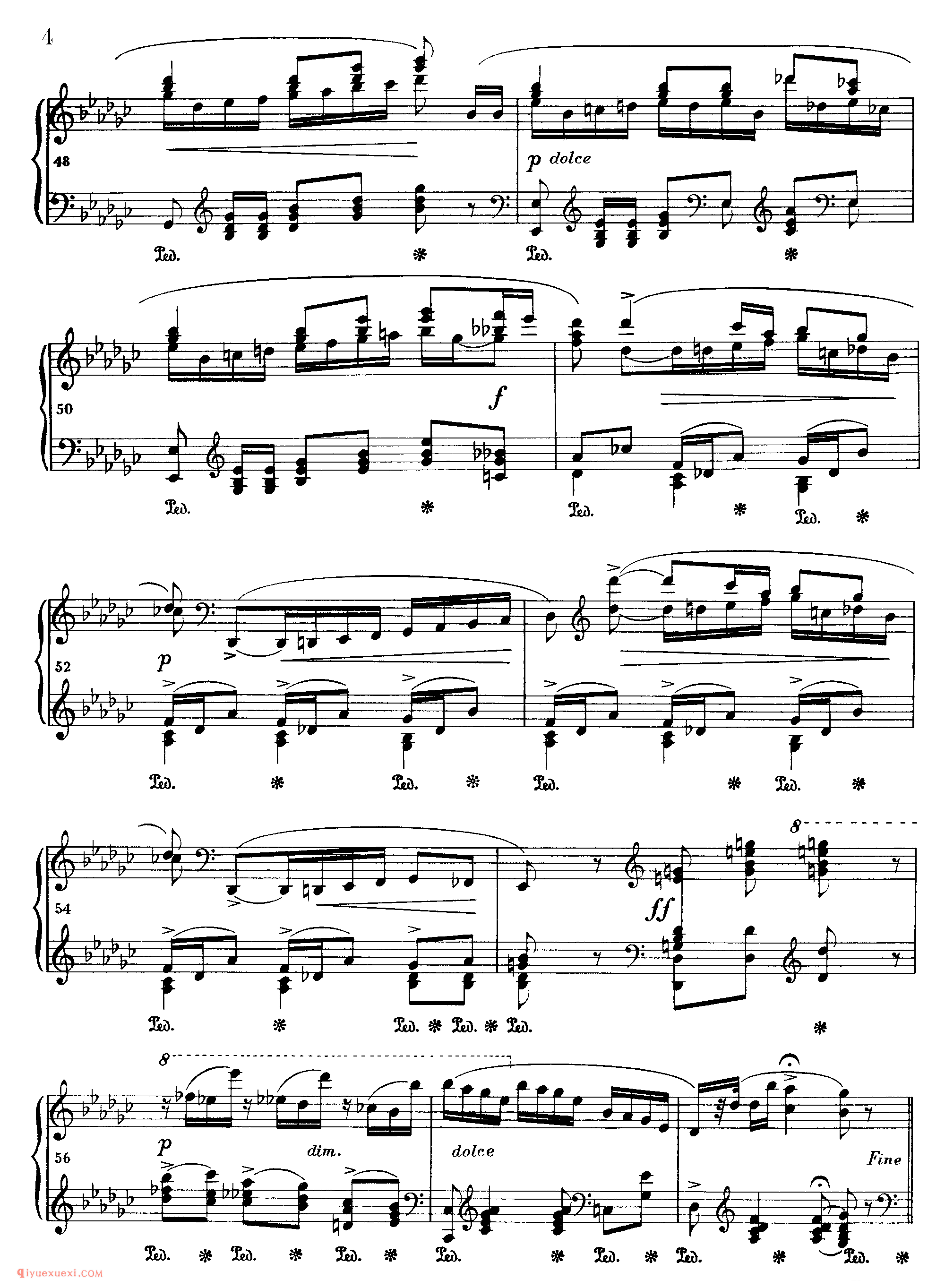 降G大调波兰舞曲_遗作(未编号)波兰舞曲_肖邦钢琴谱