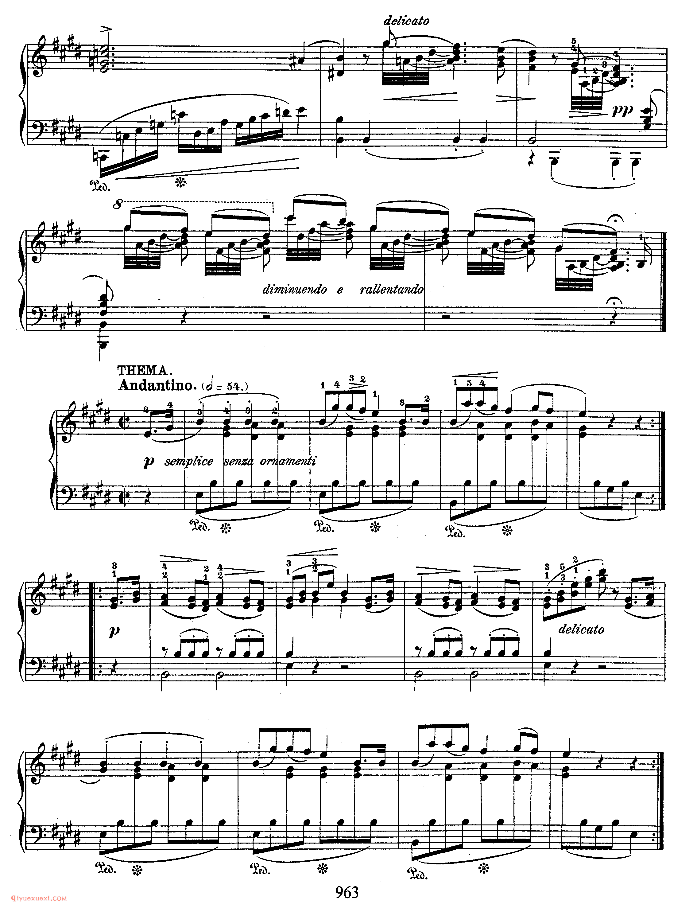Introduction & Variation on a German Air_肖邦钢琴谱