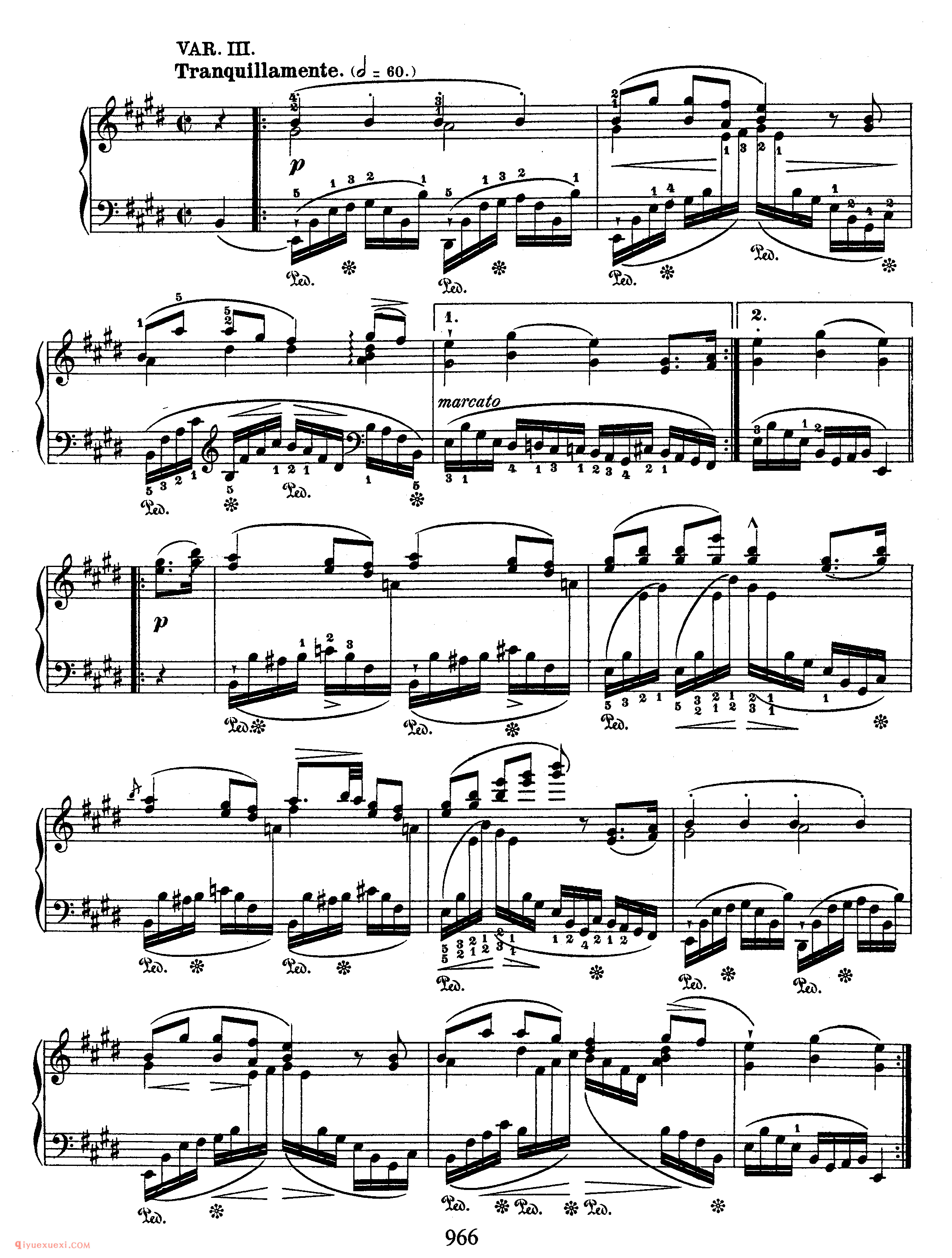 Introduction & Variation on a German Air_肖邦钢琴谱