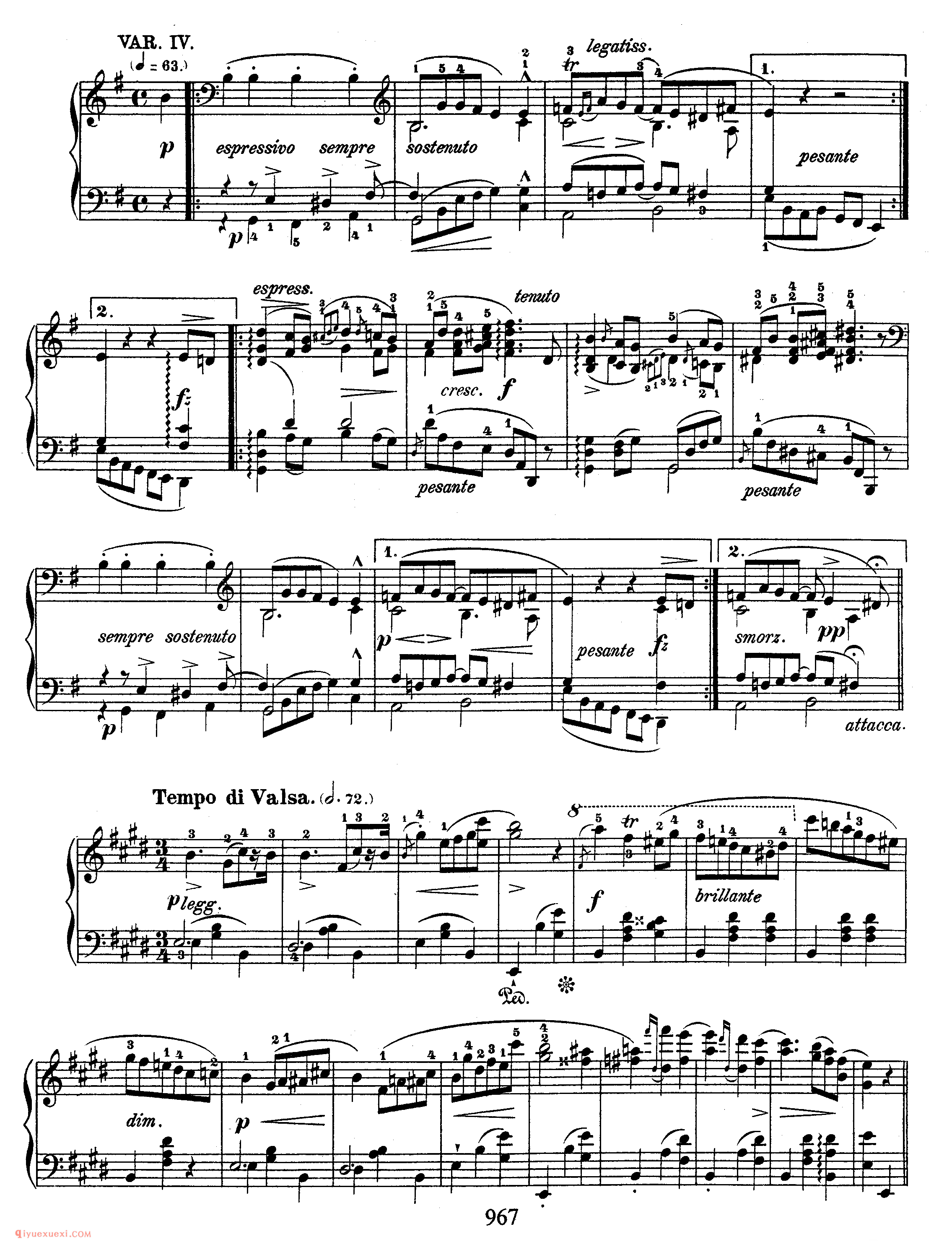Introduction & Variation on a German Air_肖邦钢琴谱