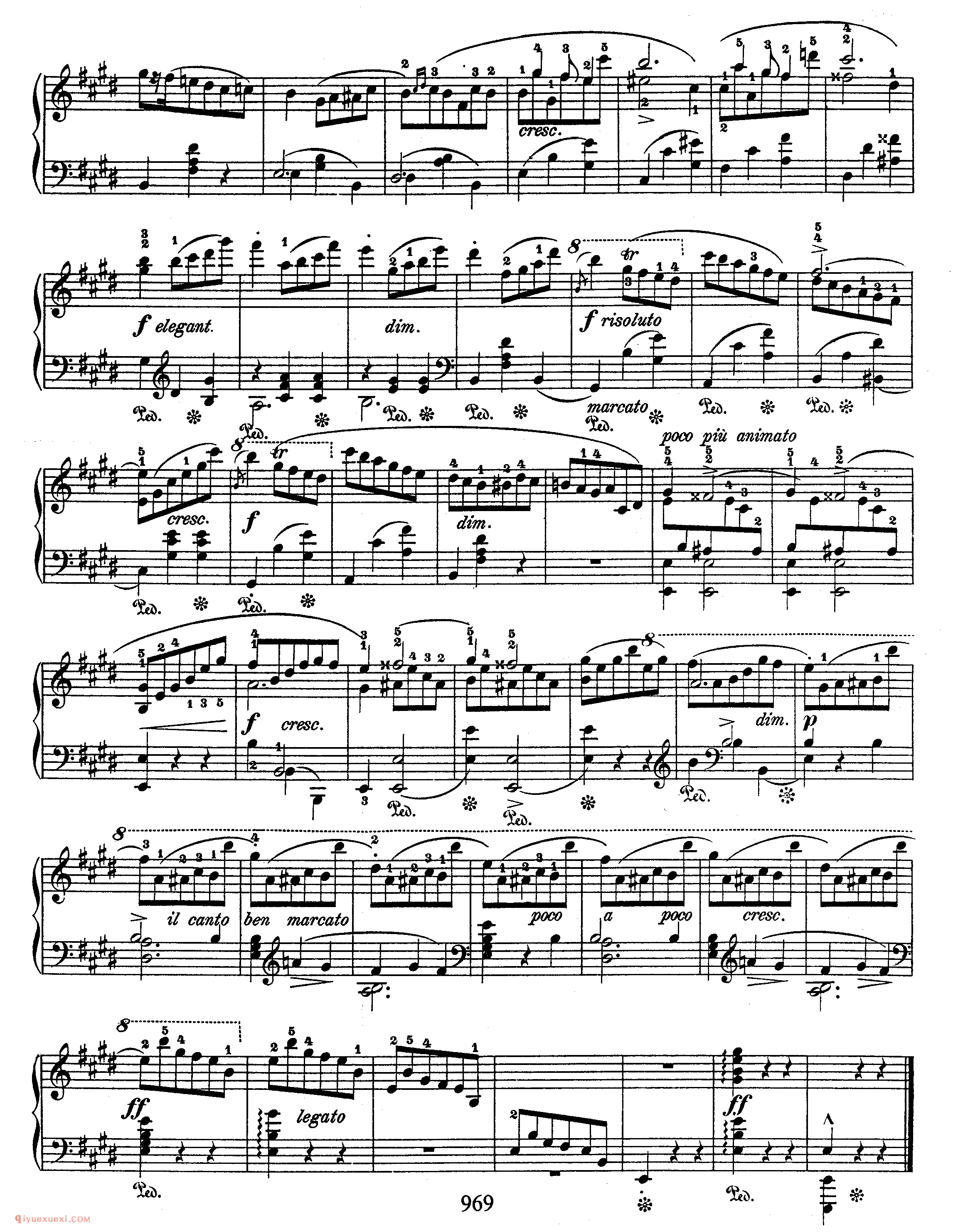 Introduction & Variation on a German Air_肖邦钢琴谱