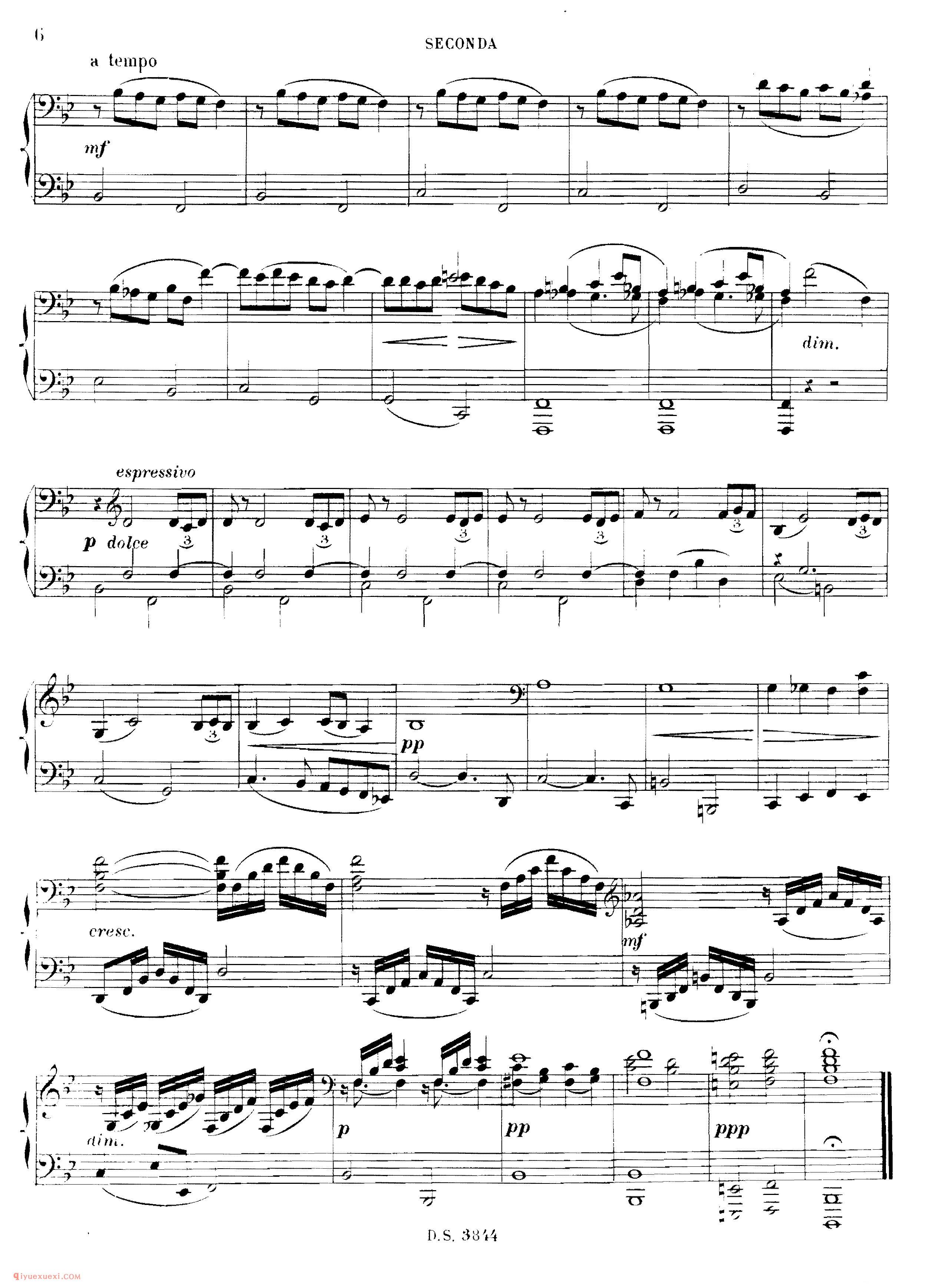 纪念册一页 Saint-Saens - Feuillet d Album Op.81 - 4 hands_圣桑钢琴谱