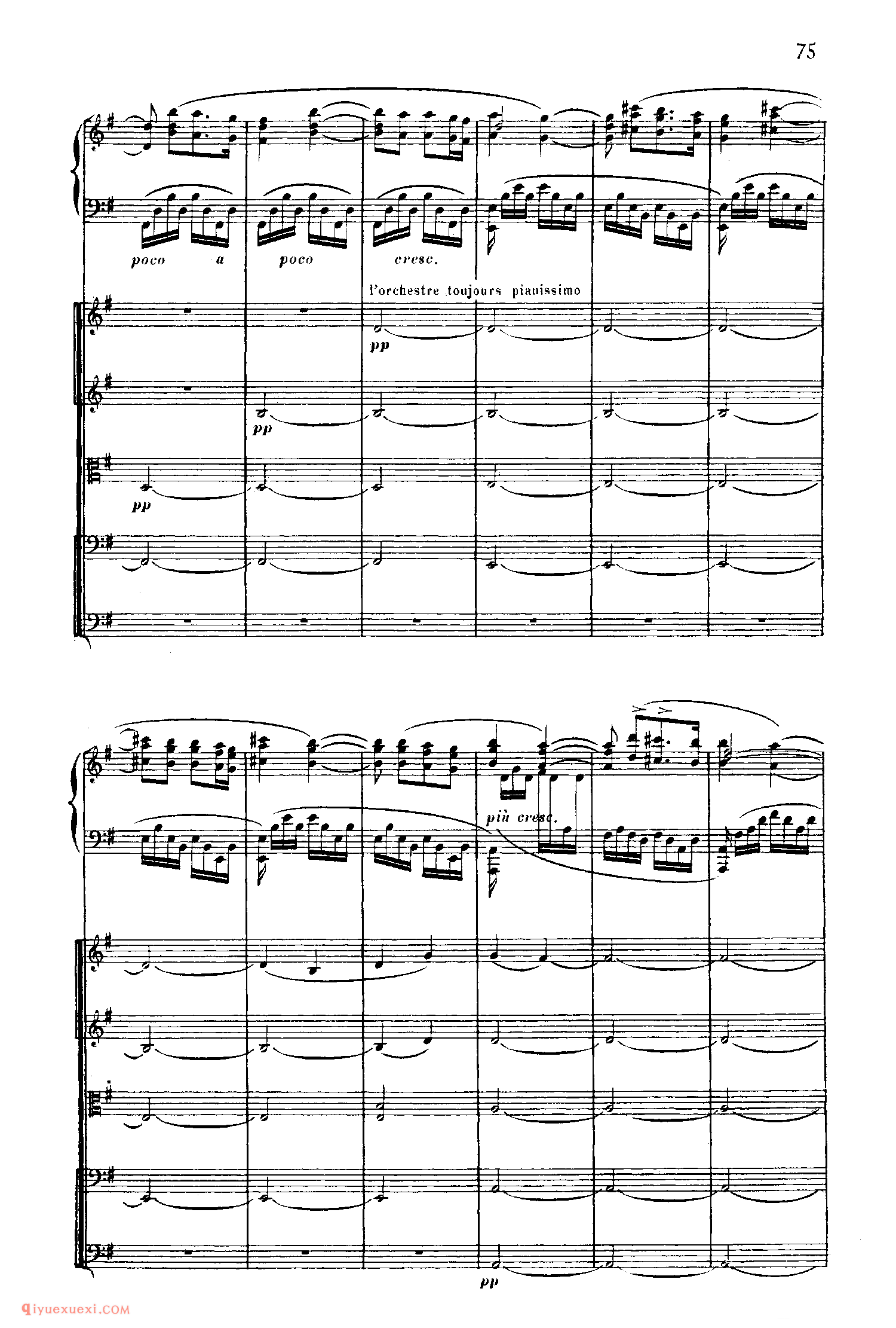 SaintSaens Concerto No 5 Op 103_钢琴协奏曲_圣桑钢琴谱
