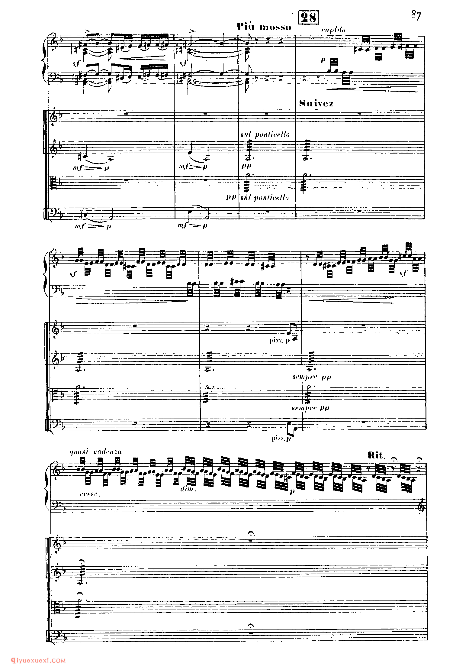 SaintSaens Concerto No 5 Op 103_钢琴协奏曲_圣桑钢琴谱