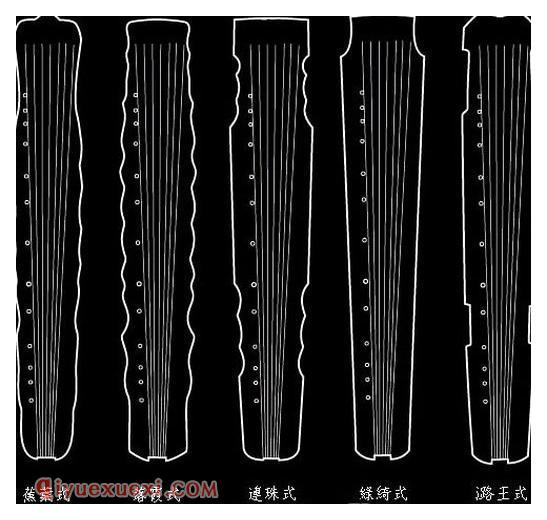 中国古琴的各样式分类 