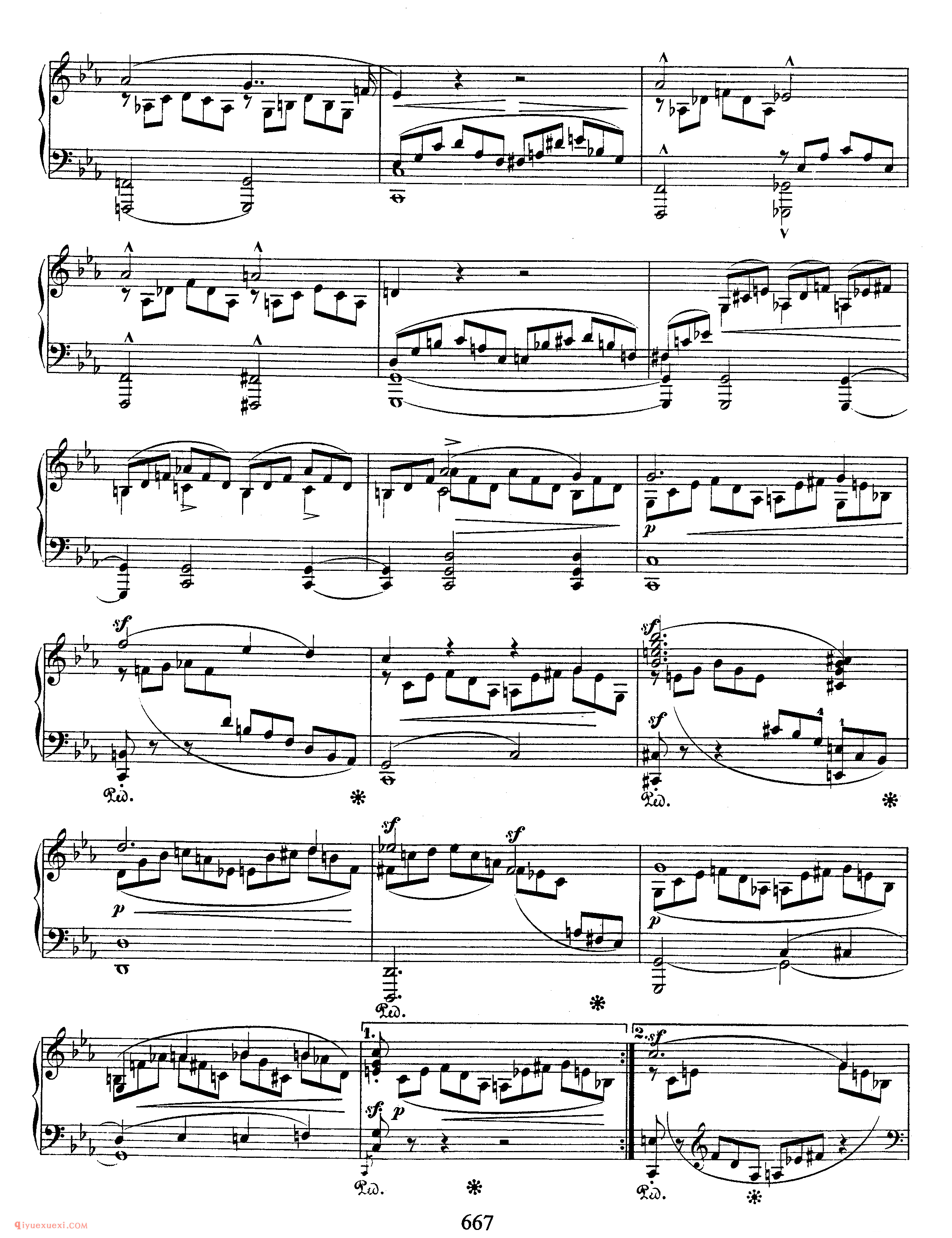 舒曼《幻想曲集》作品111_Schumann 3 Fantasy Pieces_ Op.111_舒曼钢琴谱