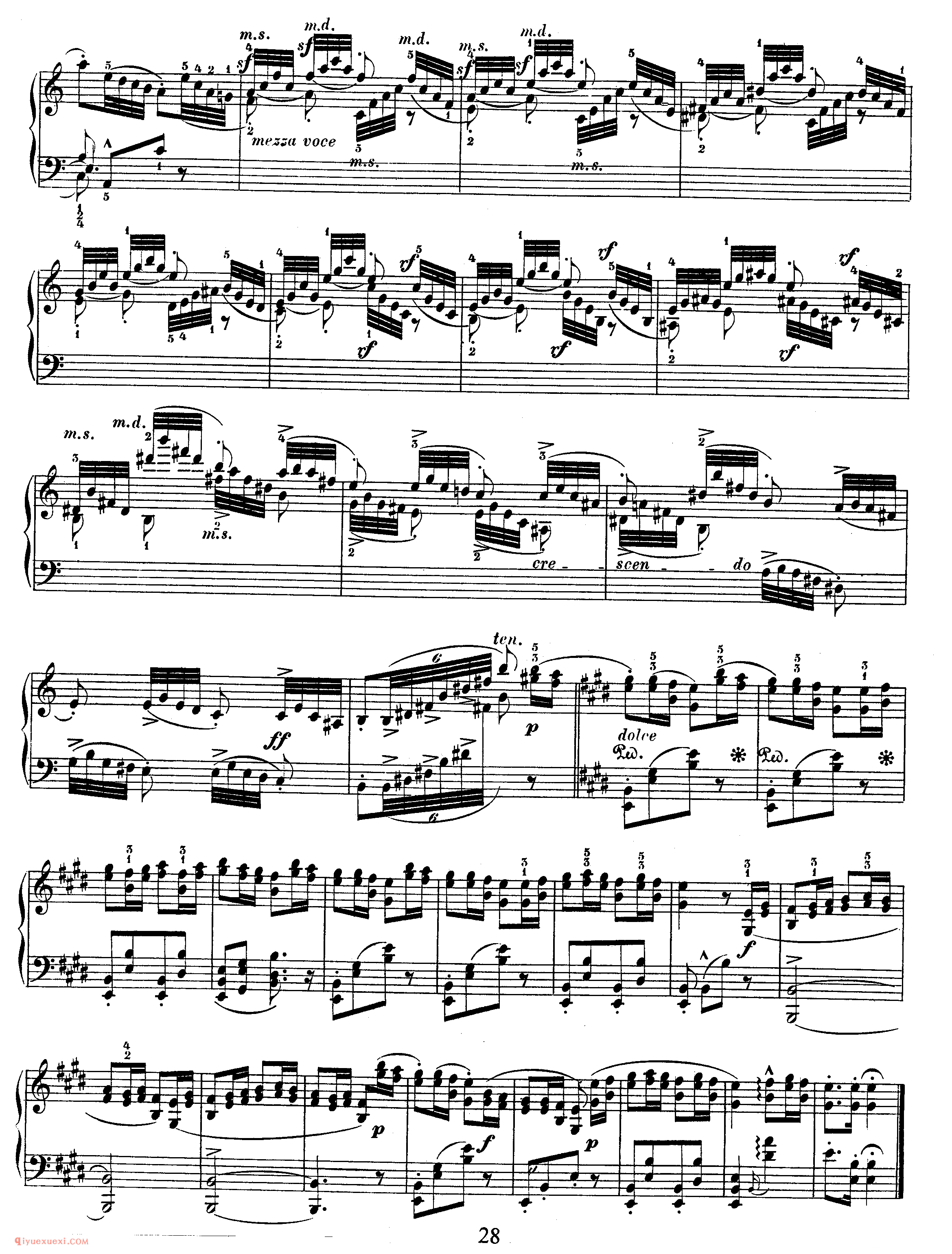 舒曼《帕格尼尼随想曲主题练习曲》作品3_Schumann Etudes after Paganini Caprices Op.3_舒曼钢琴谱