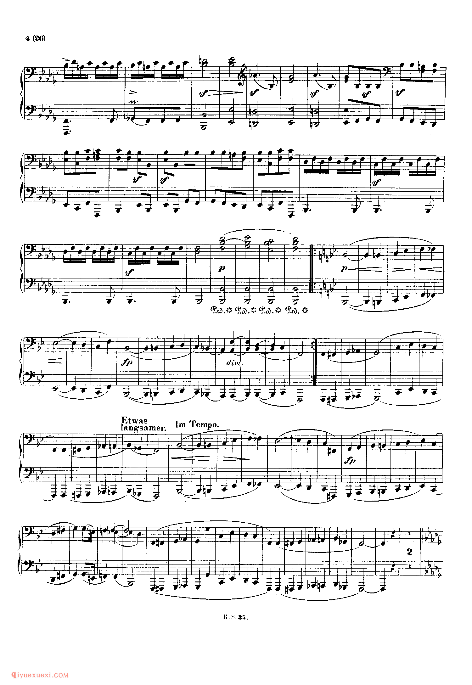 舒曼《来自东方的图画》作品66(四手联弹)_Schumann Bilder aus Osten Op.66_舒曼钢琴谱
