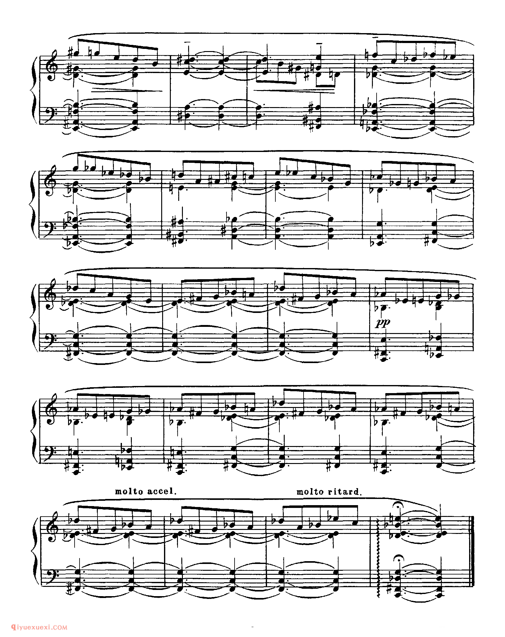斯克里亚宾《两首前奏曲》作品67_斯克里亚宾钢琴谱