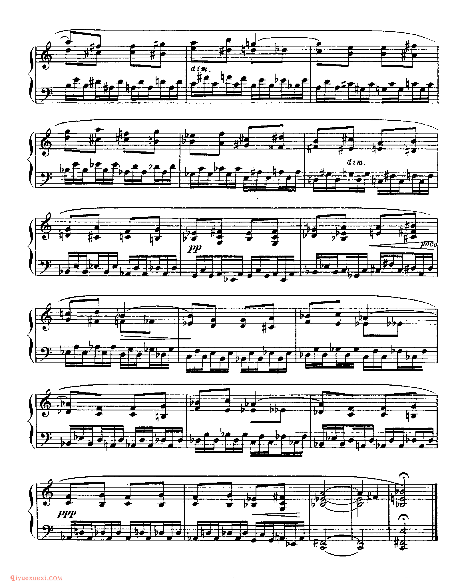 斯克里亚宾《两首前奏曲》作品67_斯克里亚宾钢琴谱