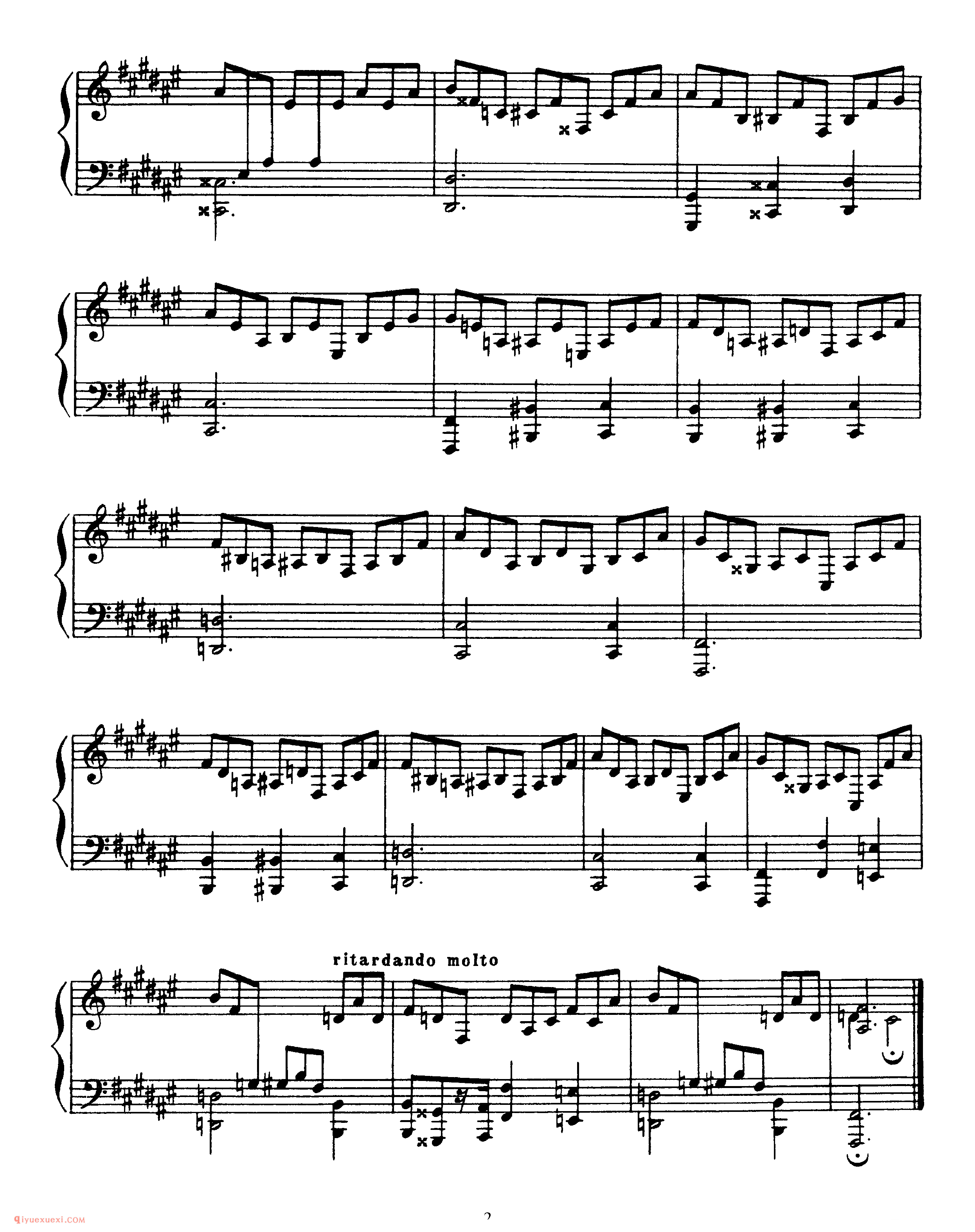斯克里亚宾《四首前奏曲》作品39_斯克里亚宾钢琴谱