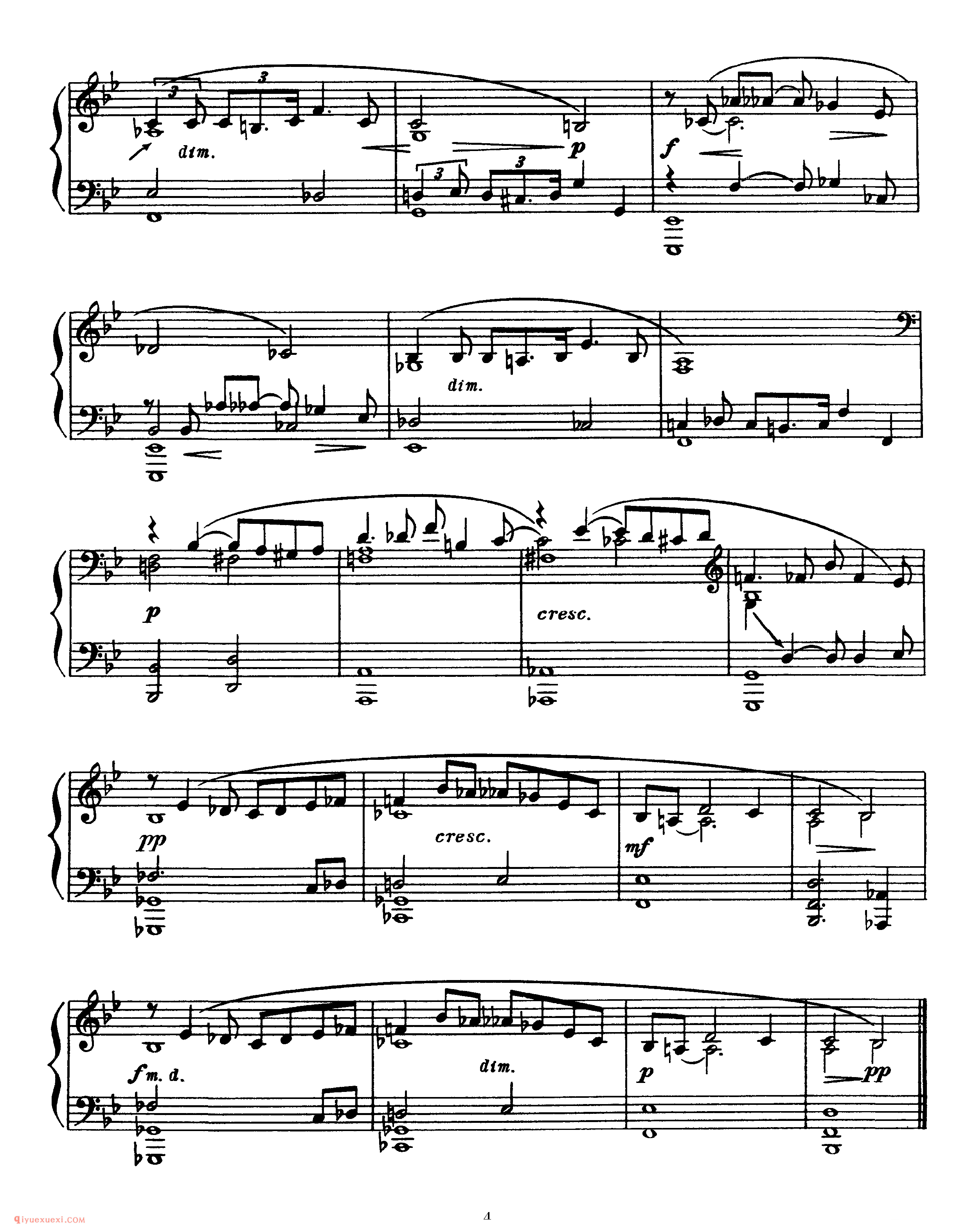 斯克里亚宾《三首前奏曲》作品35_斯克里亚宾钢琴谱