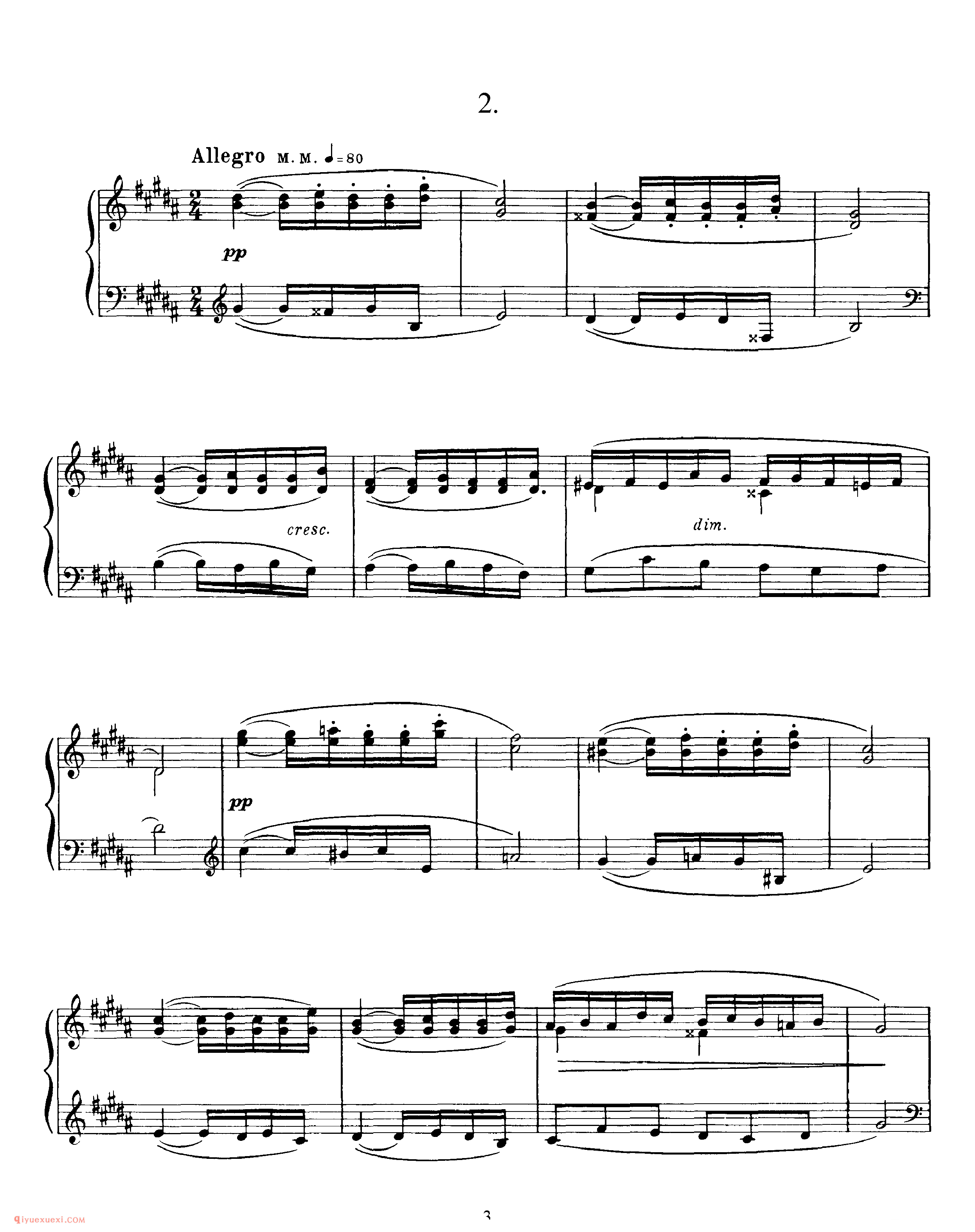 斯克里亚宾《五首前奏曲》作品16_斯克里亚宾钢琴谱
